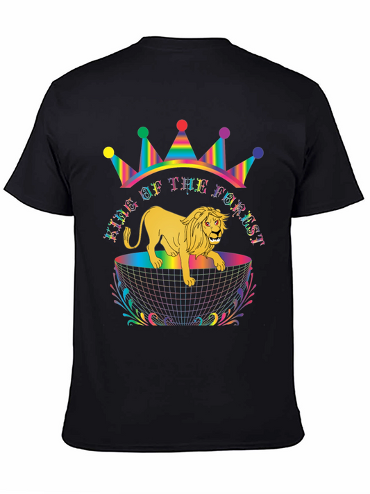King of the Forest Graphic Tee - Lion Crown Design