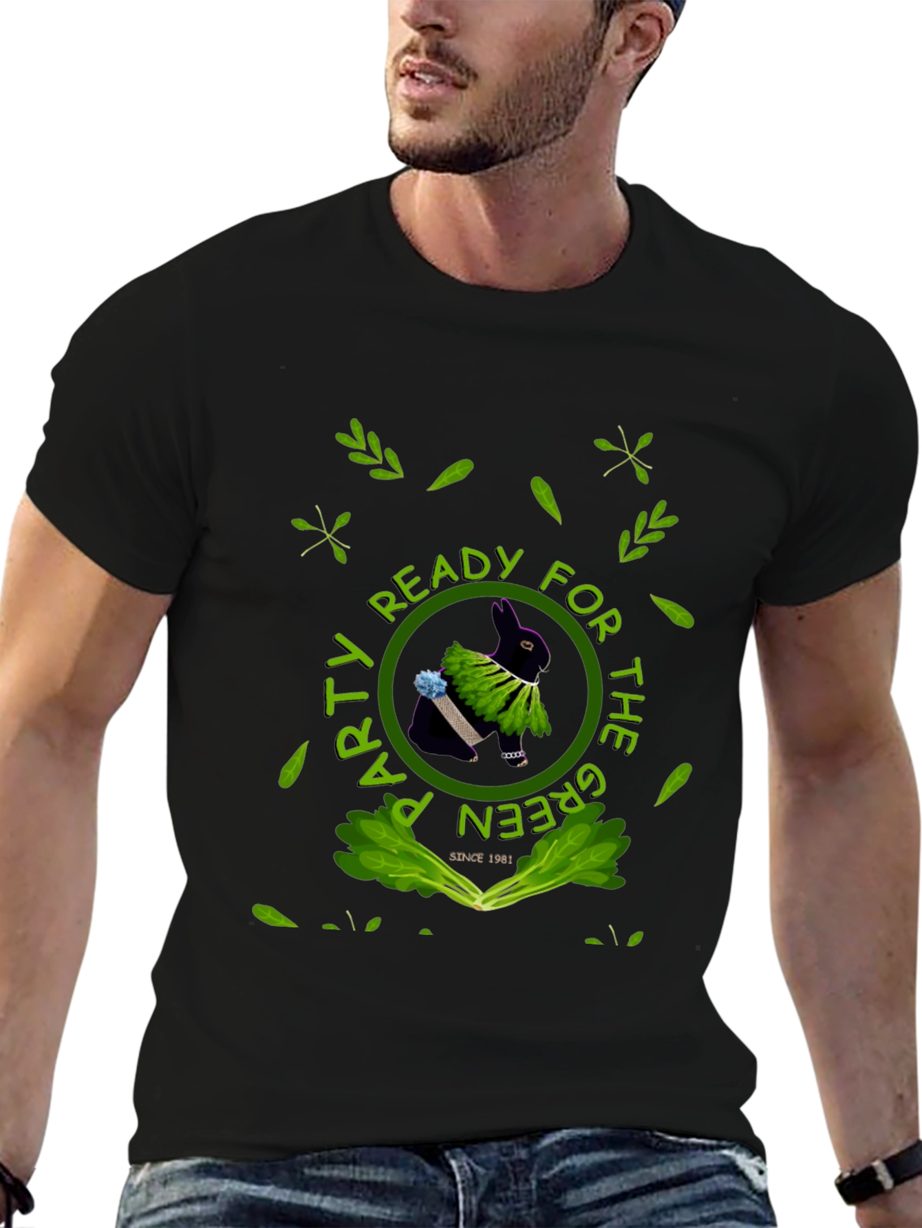 Green Party Rabbit Tee