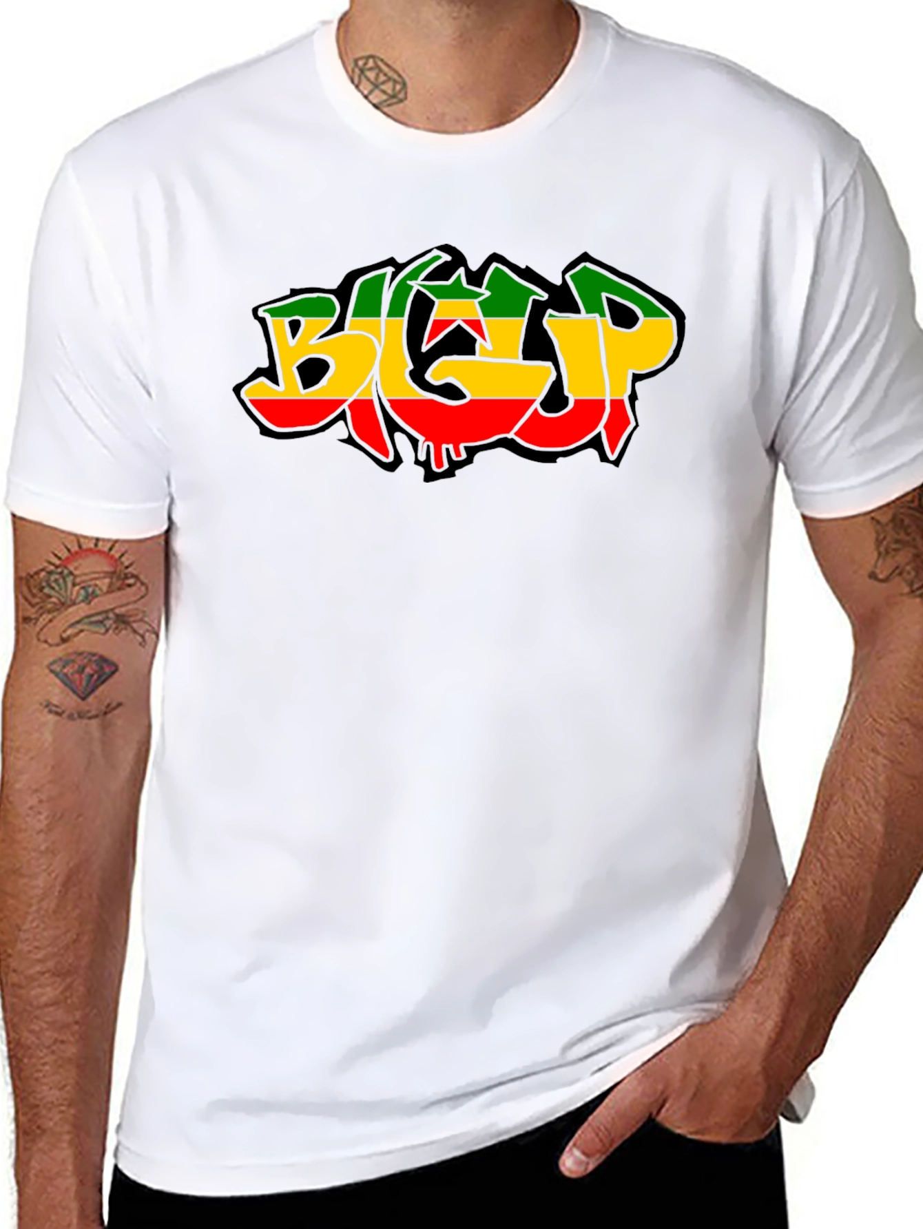 Rasta BGC Graphic Tee - Black