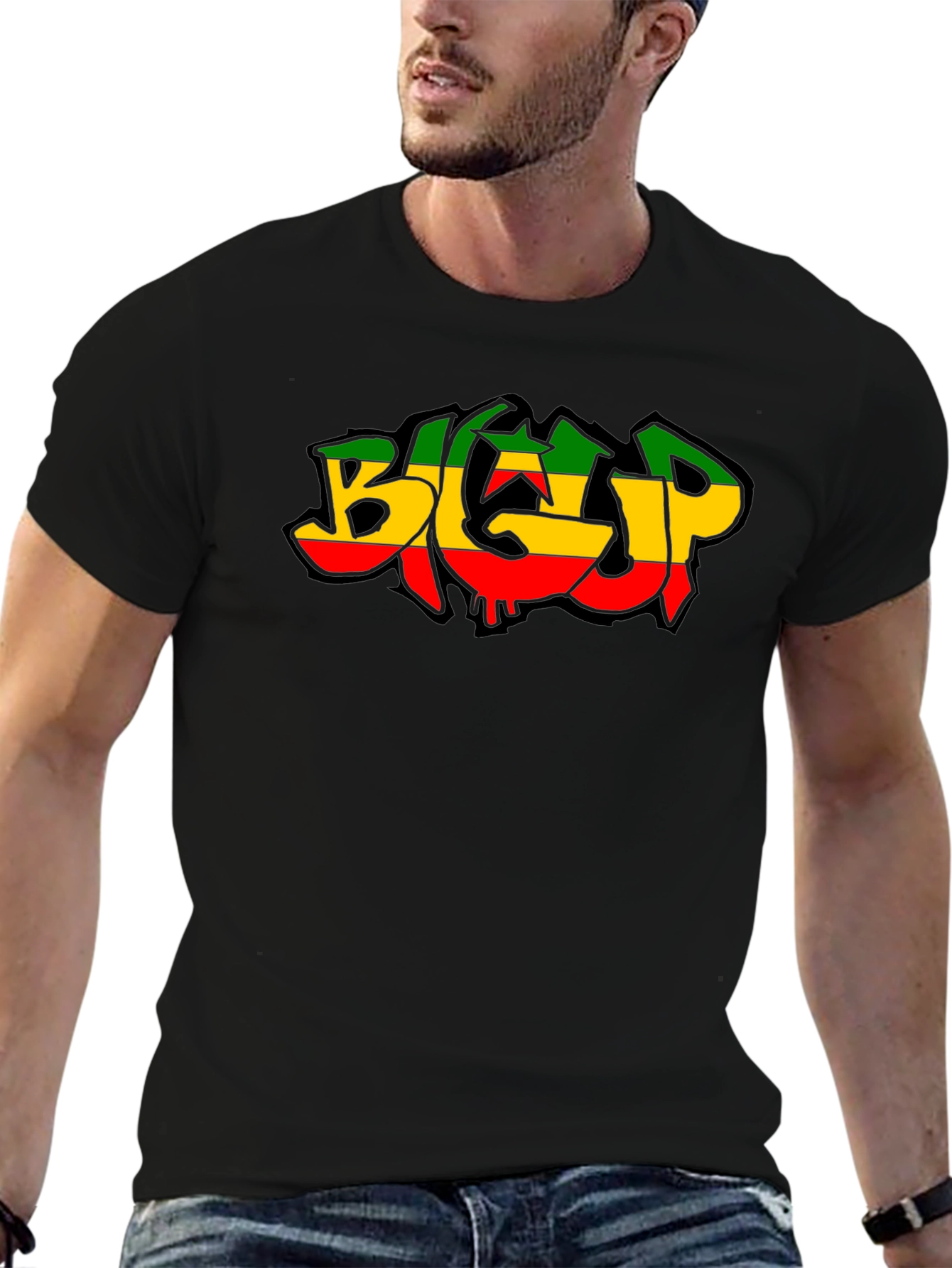 Rasta BGC Graphic Tee - Black