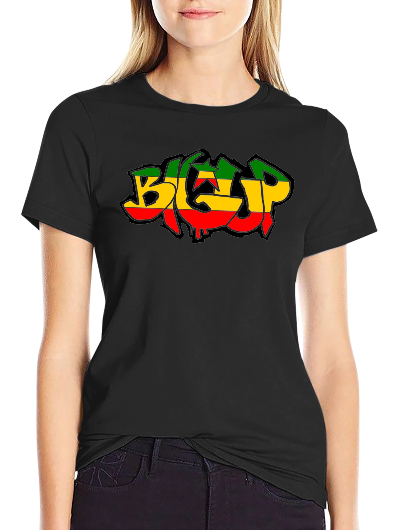 Rasta BGC Graphic Tee - Black