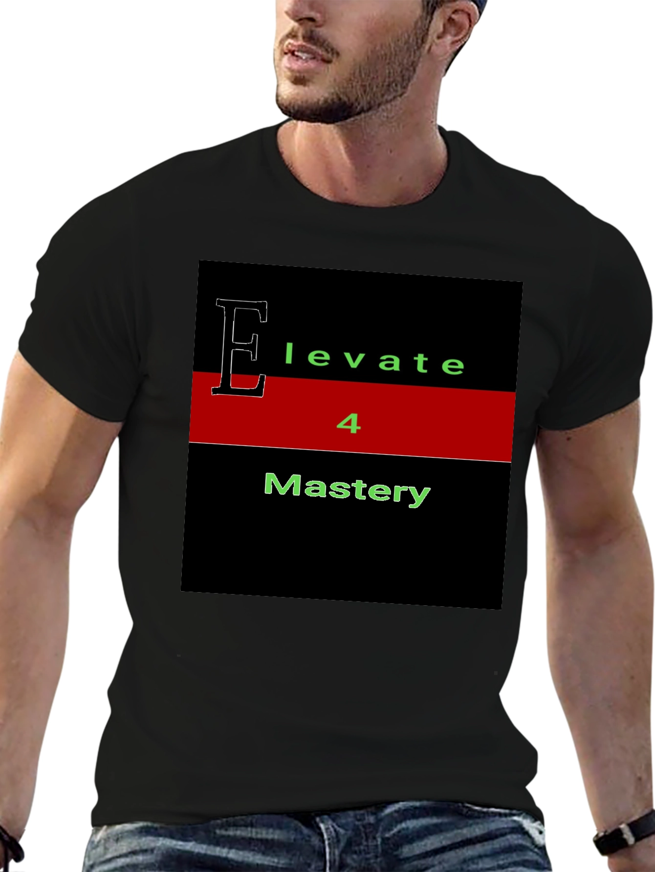 Elevate 4 Mastery T-Shirt - Black Graphic Tee