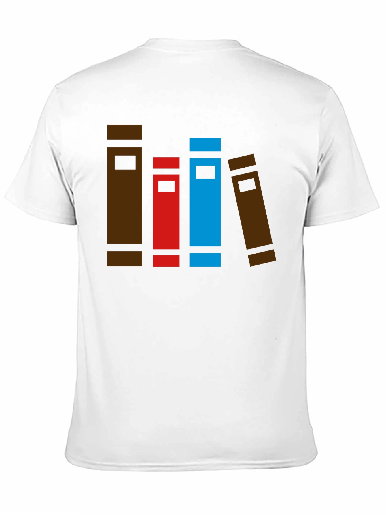 Book Stack Graphic Tee - Novelty T-Shirt