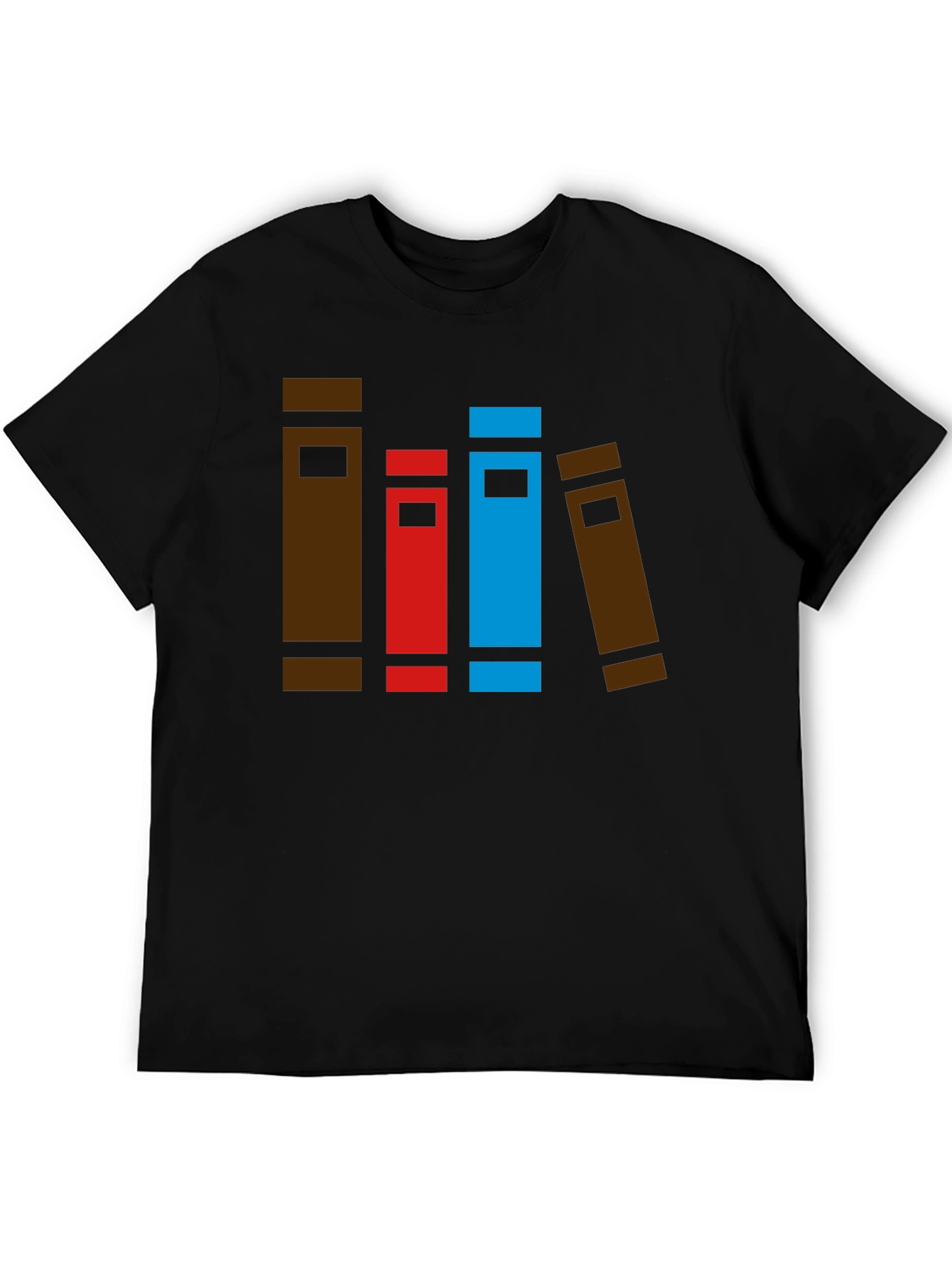 Book Stack Graphic Tee - Novelty T-Shirt