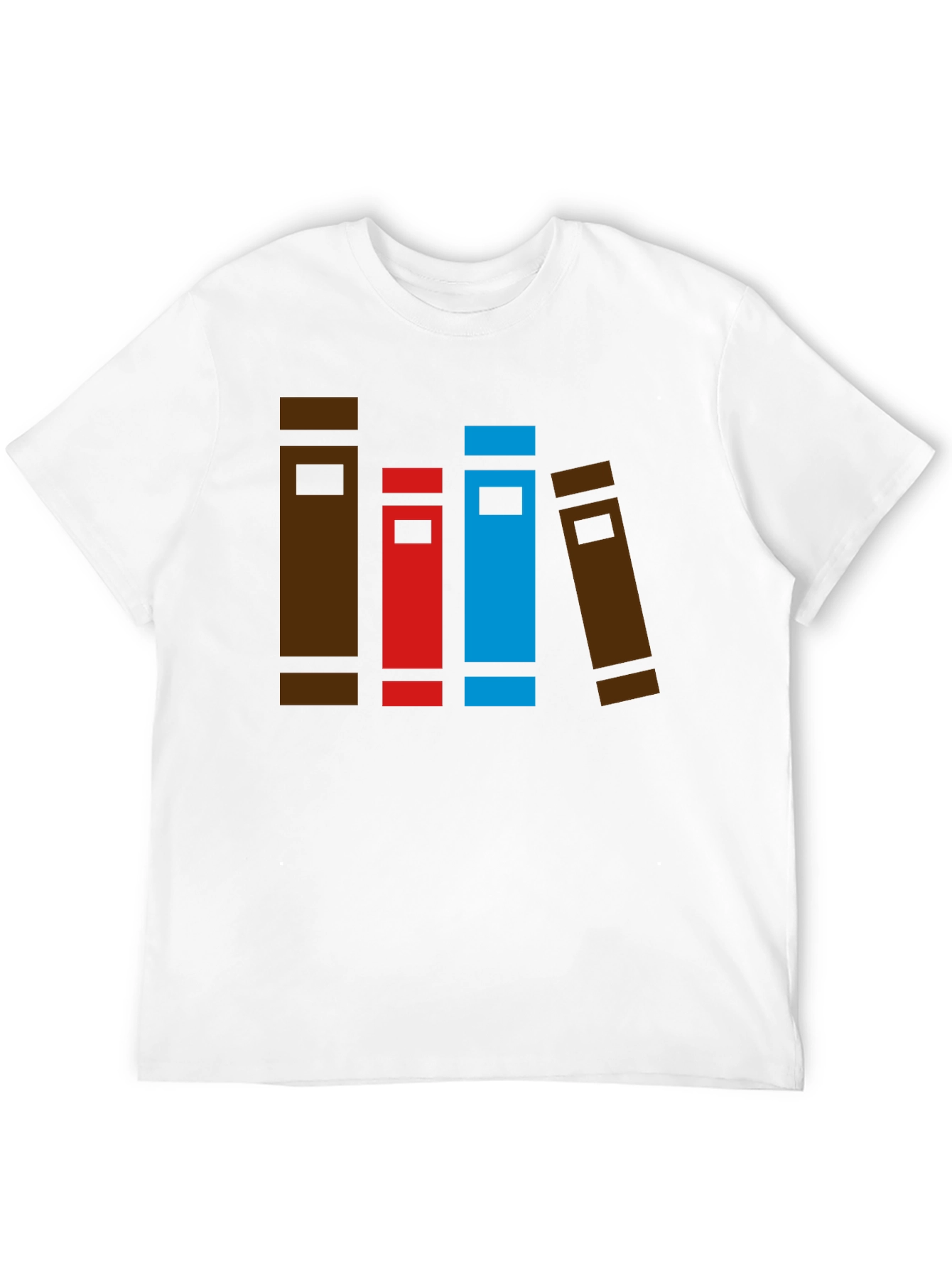 Book Stack Graphic Tee - Novelty T-Shirt