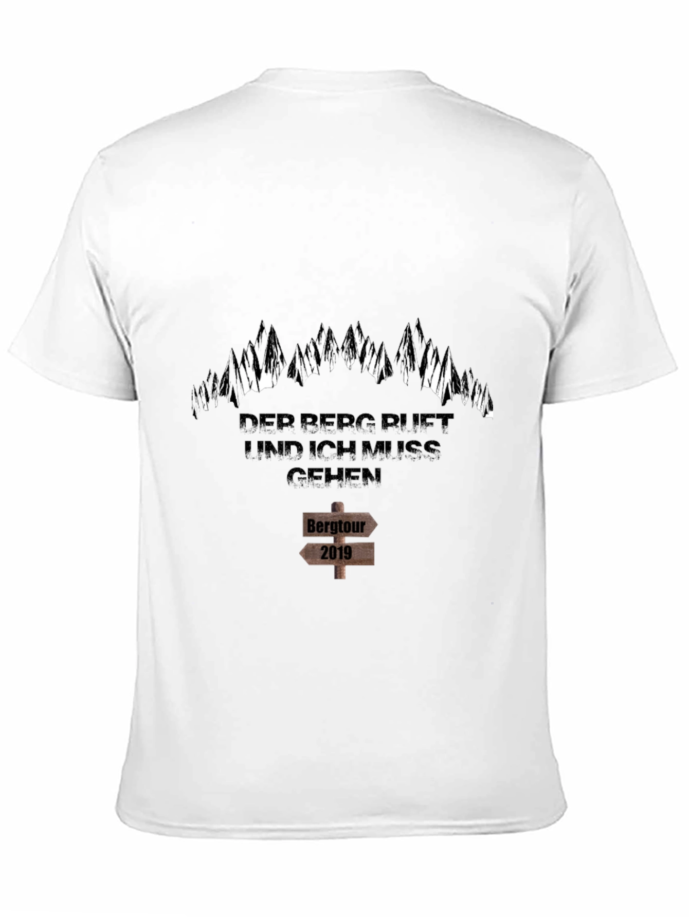 Mountain Adventure Black T-Shirt - Bergtour 2019