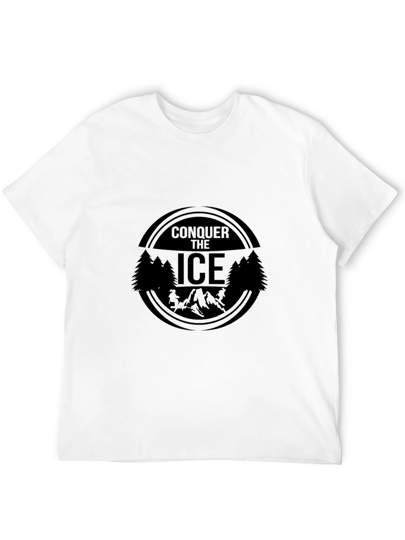 Conquer The Ice Graphic Tee - Black T-Shirt