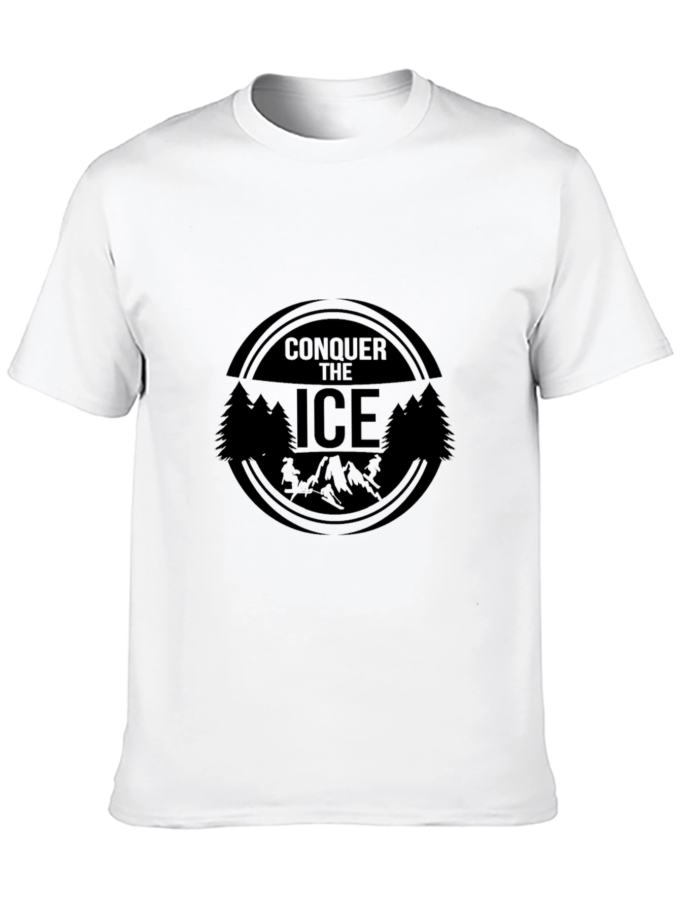 Conquer The Ice Graphic Tee - Black T-Shirt