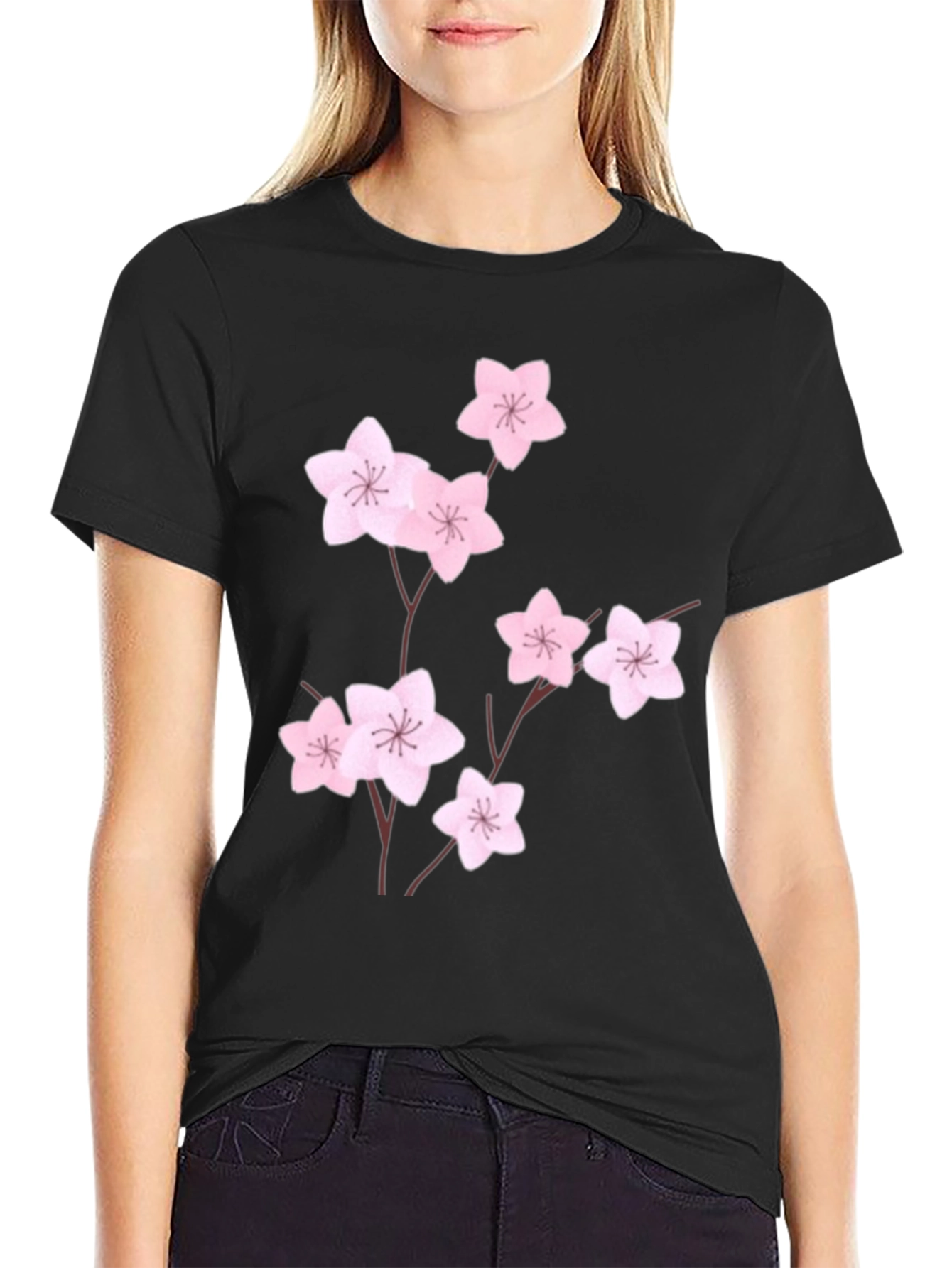 Cherry Blossom T-Shirt - Stylish Floral Design
