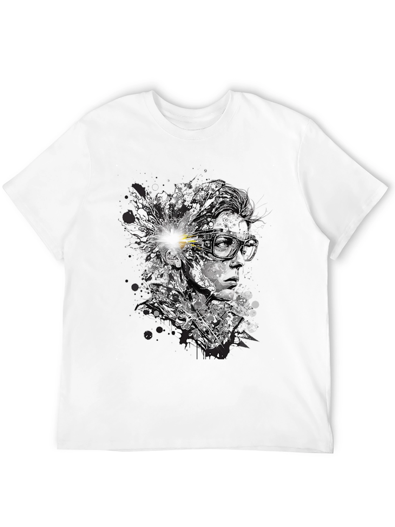 Abstract Mind T-Shirt - Artistic Black Tee