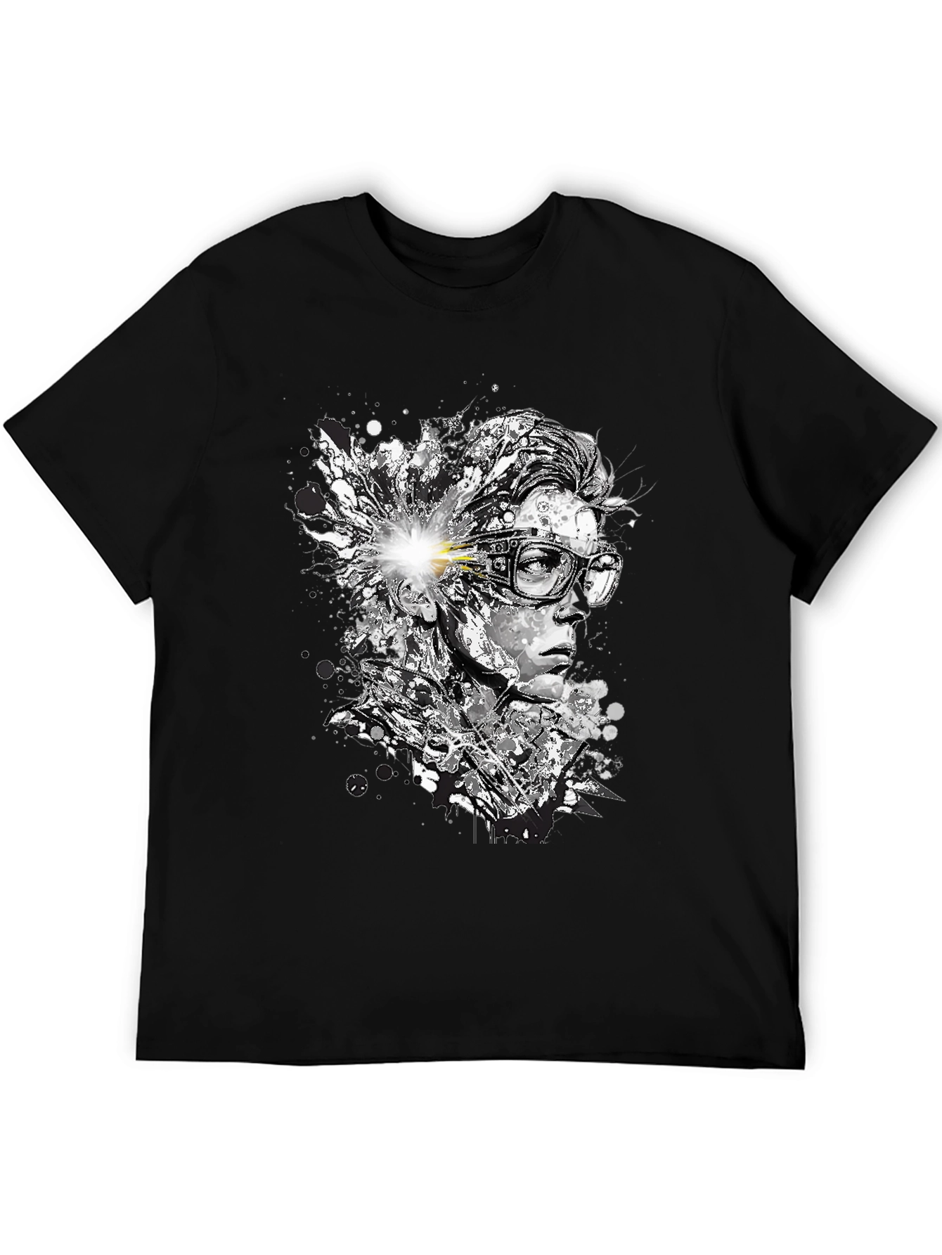 Abstract Mind T-Shirt - Artistic Black Tee