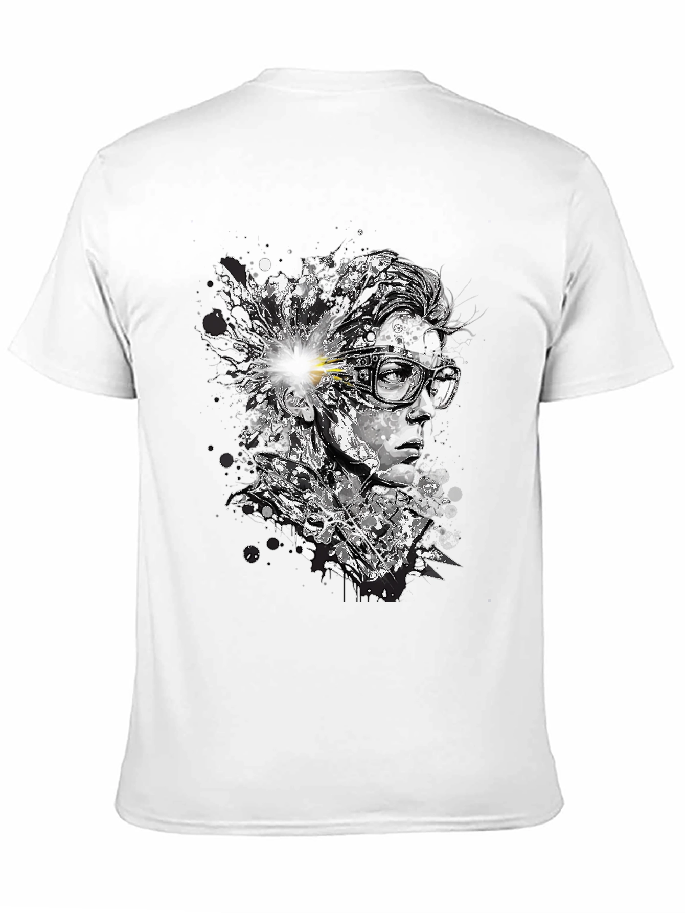 Abstract Mind T-Shirt - Artistic Black Tee