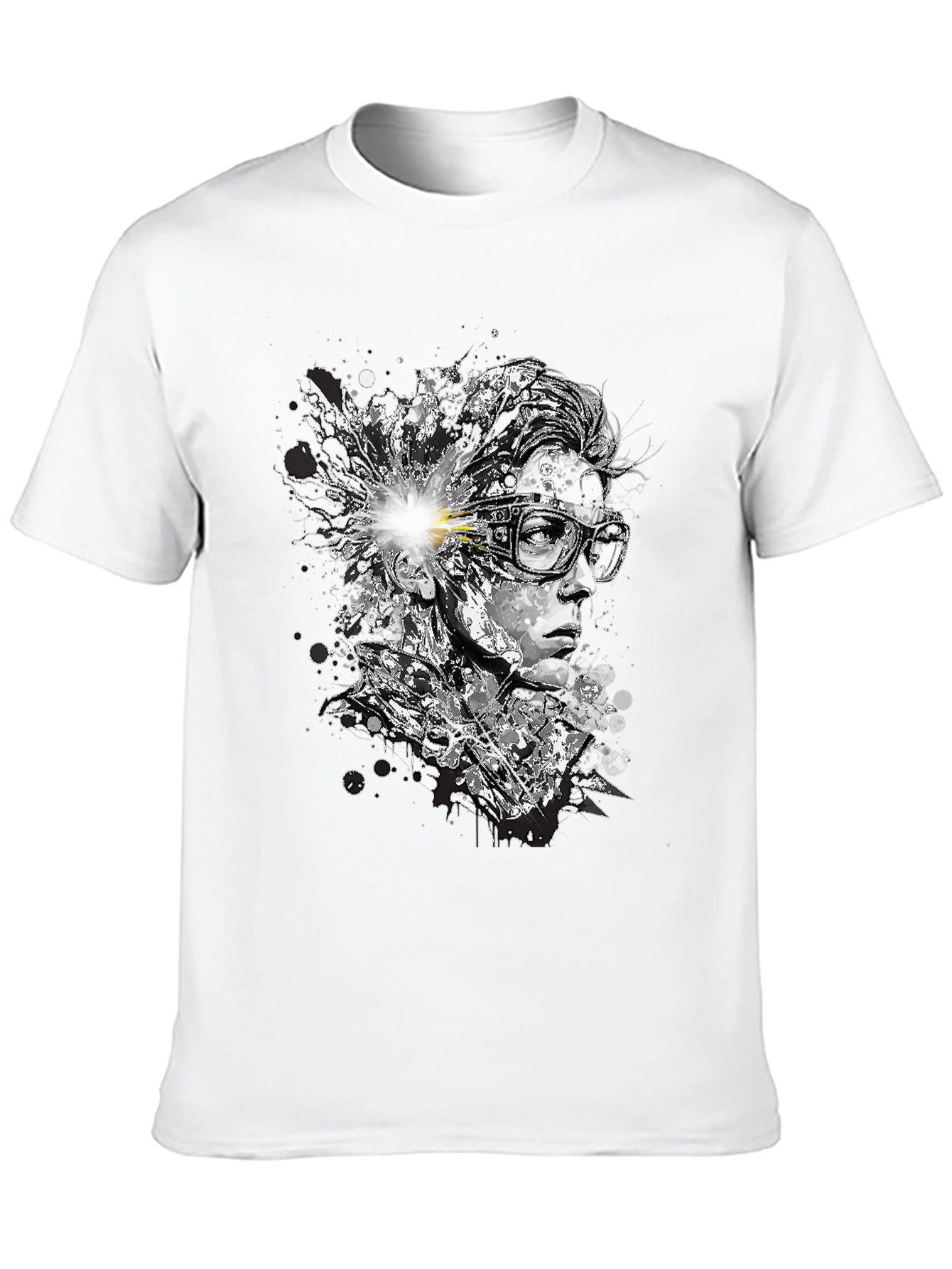Abstract Mind T-Shirt - Artistic Black Tee