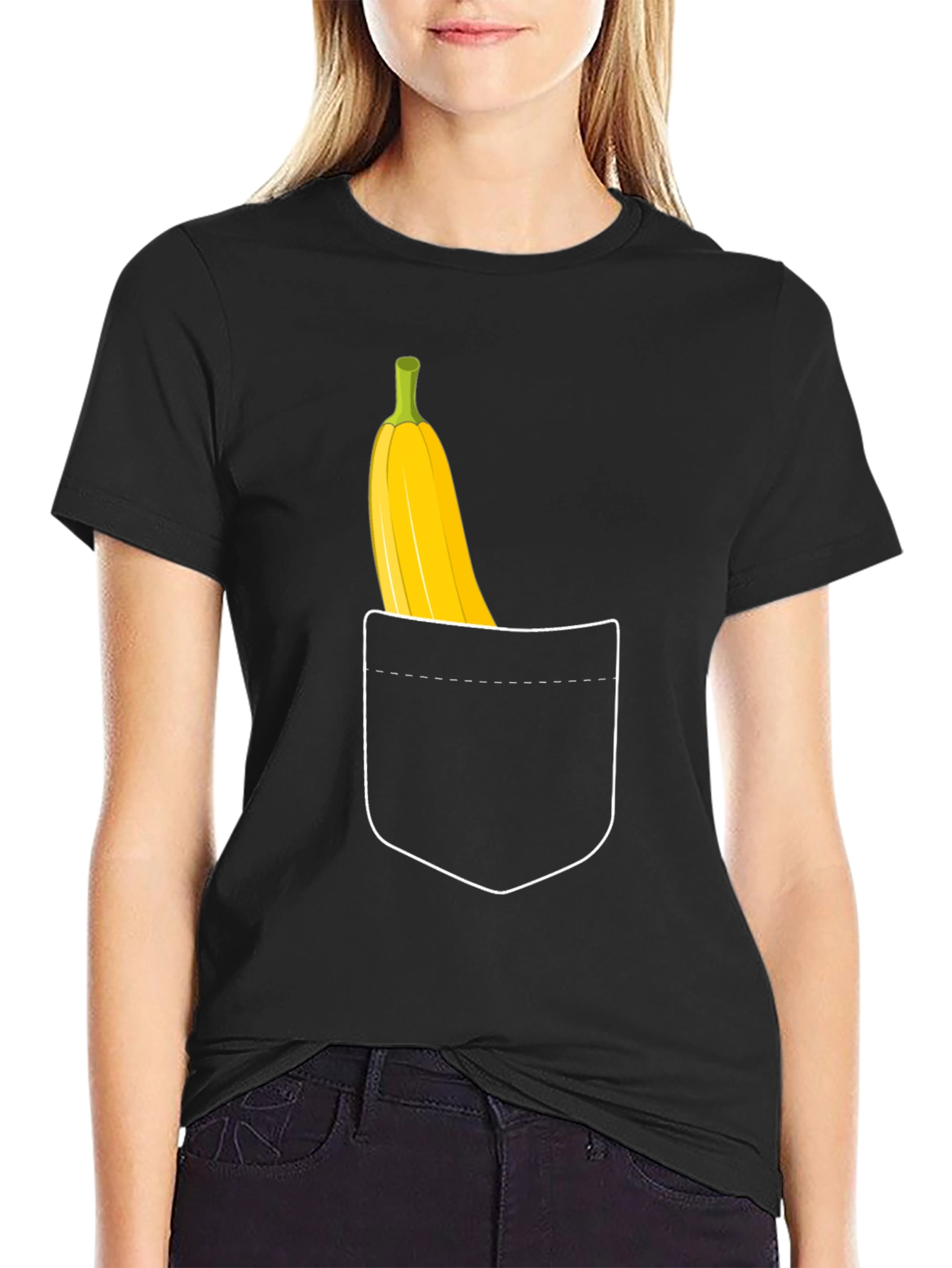 Banana Pocket Graphic Tee - Quirky Fun