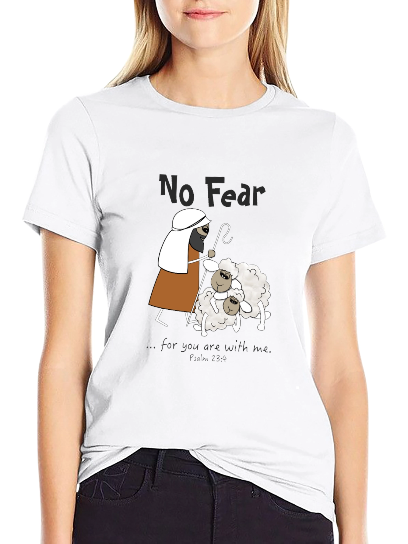 No Fear Cartoon Print T-Shirt