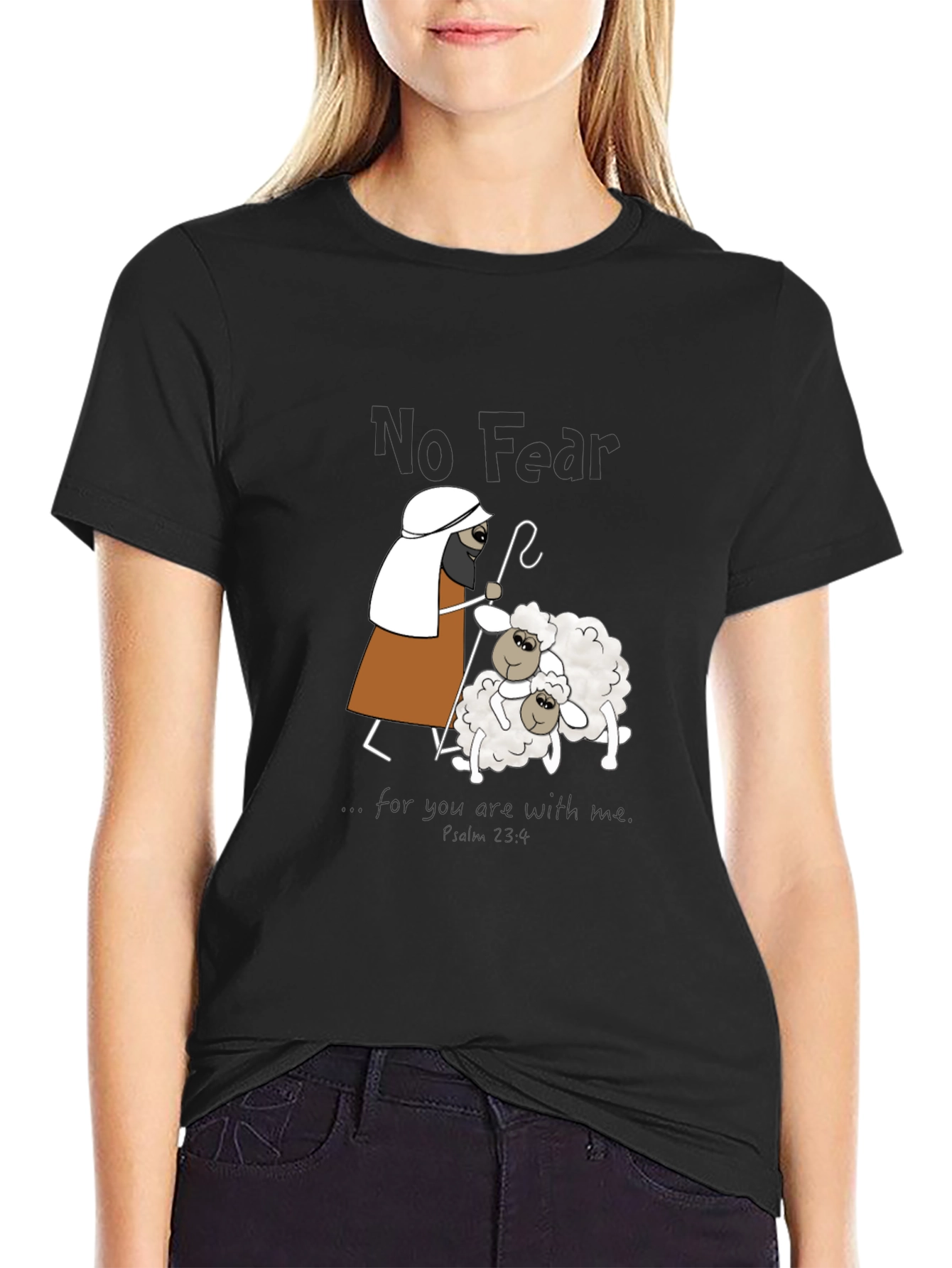 No Fear Cartoon Print T-Shirt