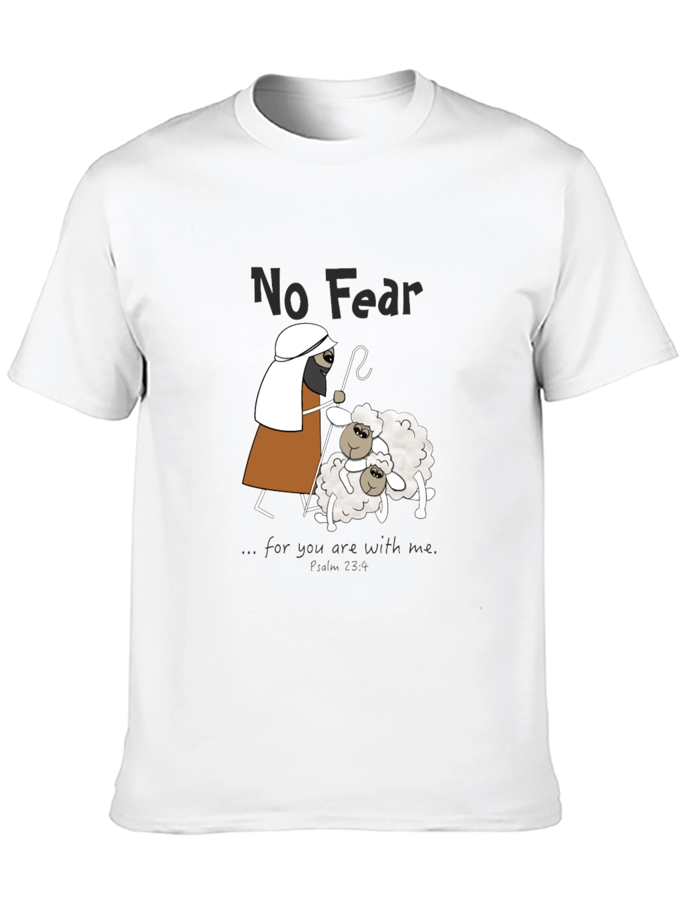 No Fear Cartoon Print T-Shirt