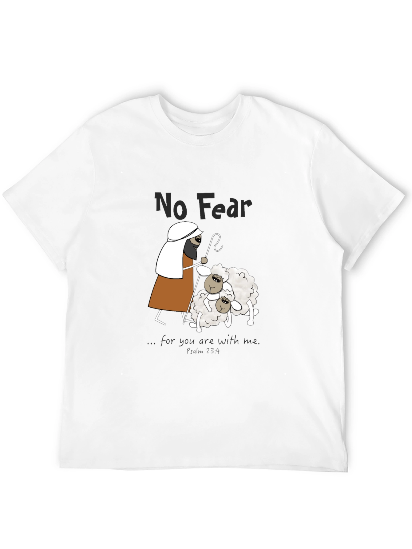 No Fear Cartoon Print T-Shirt