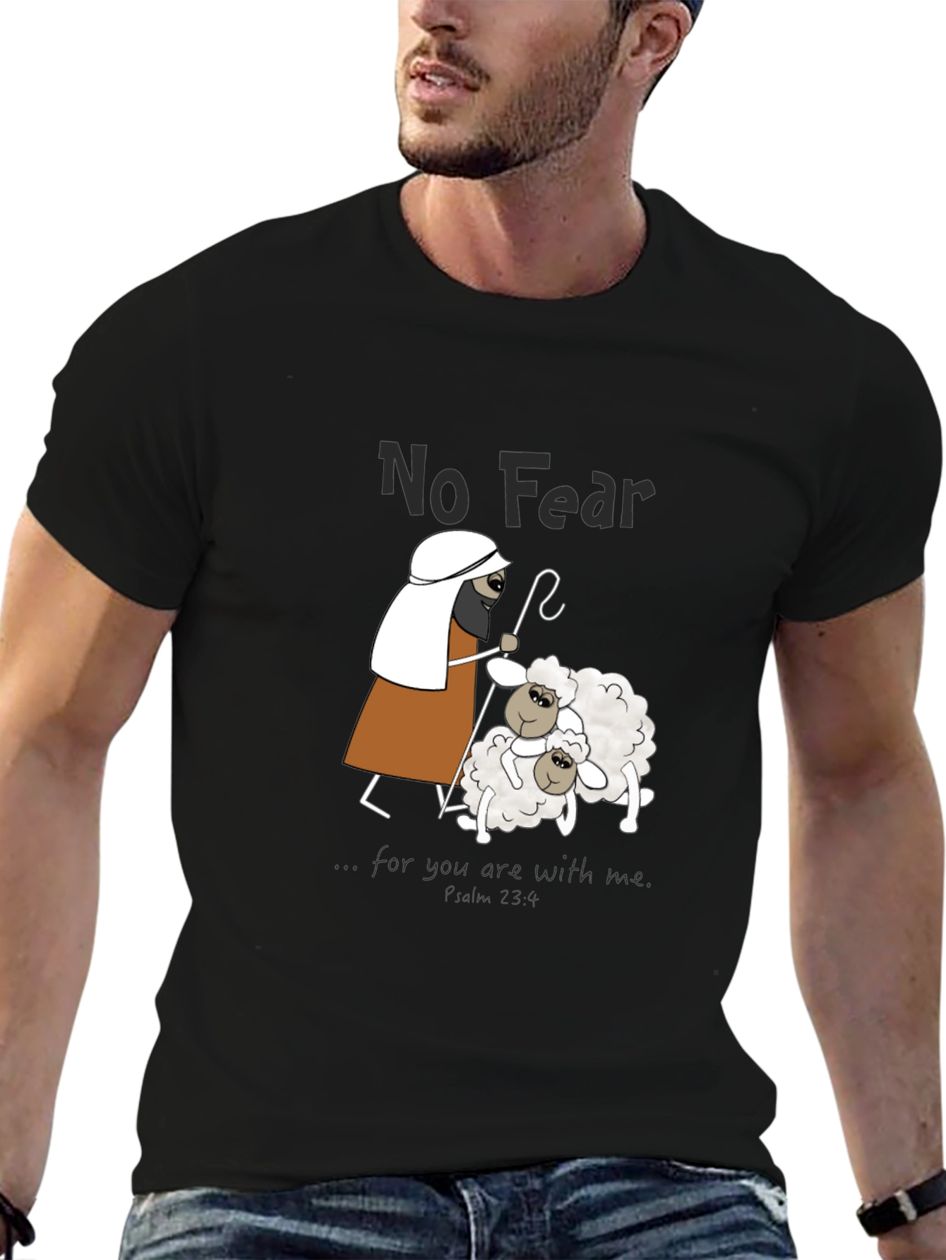 No Fear Cartoon Print T-Shirt