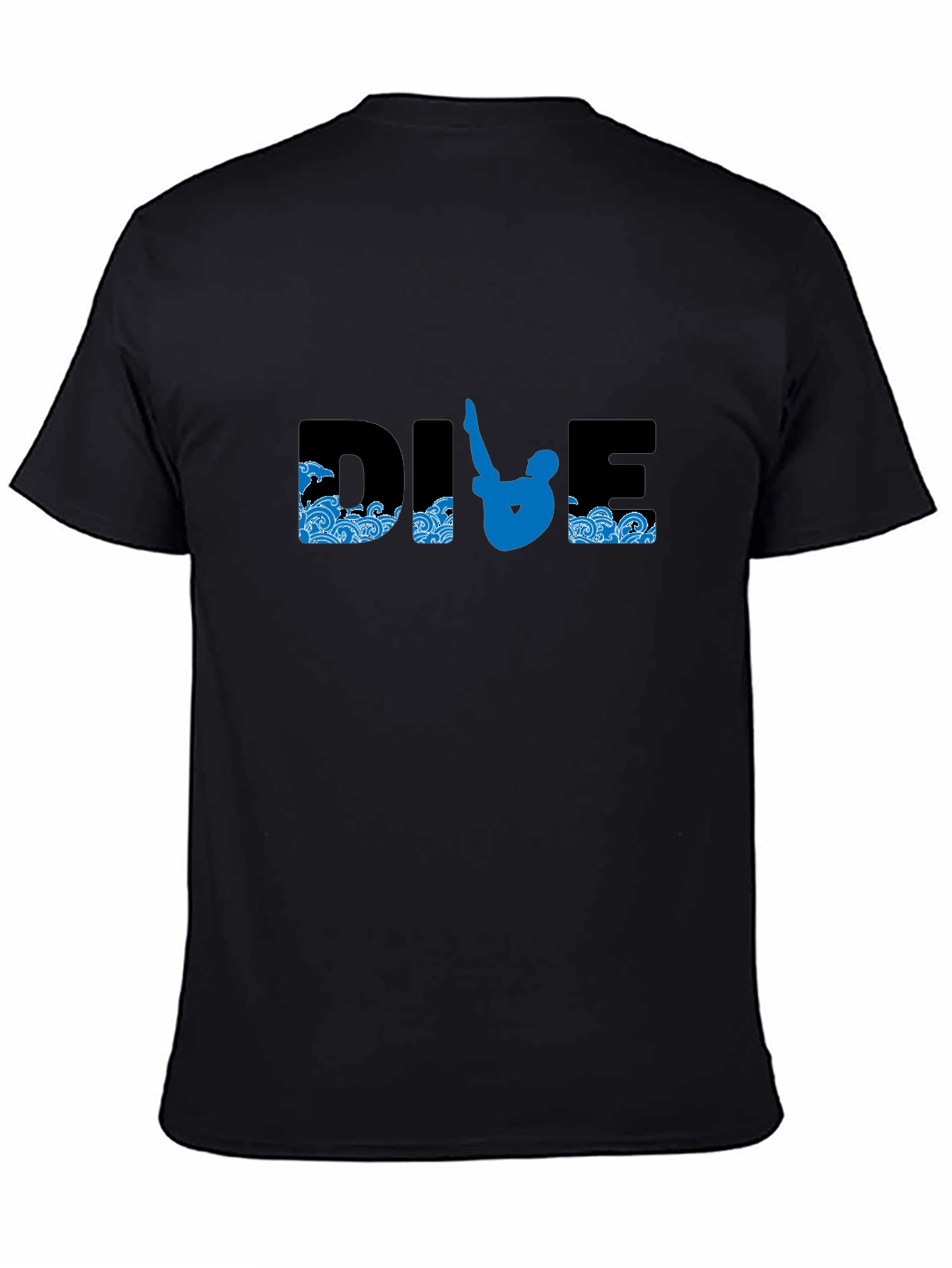 DIVE Graphic Tee - Black Cotton T-Shirt