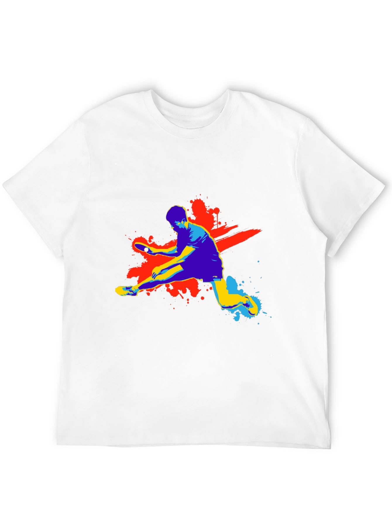 Ping Pong Graphic T-Shirt - Black Cotton Tee