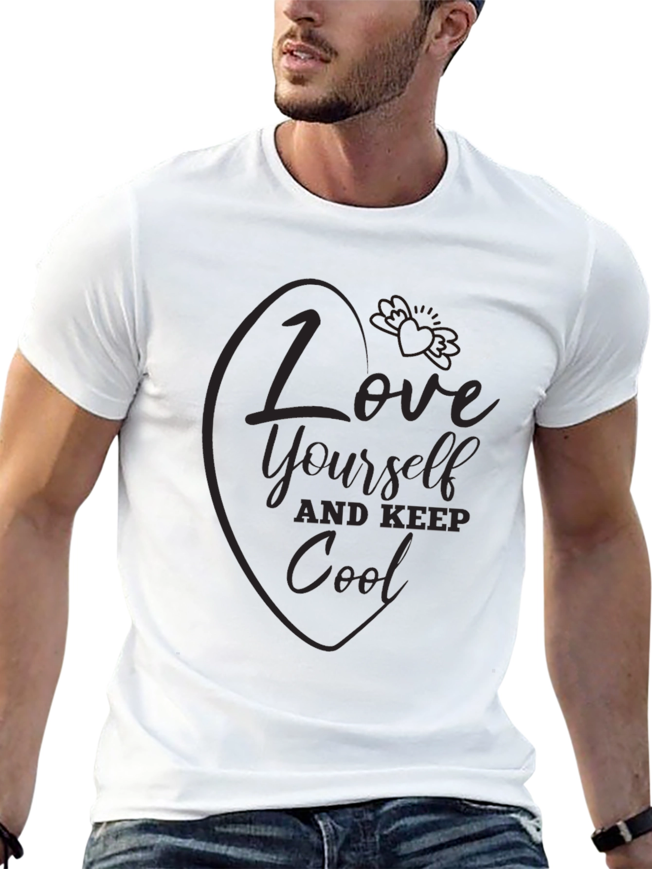 Love Yourself & Keep Cool - Graphic T-Shirt