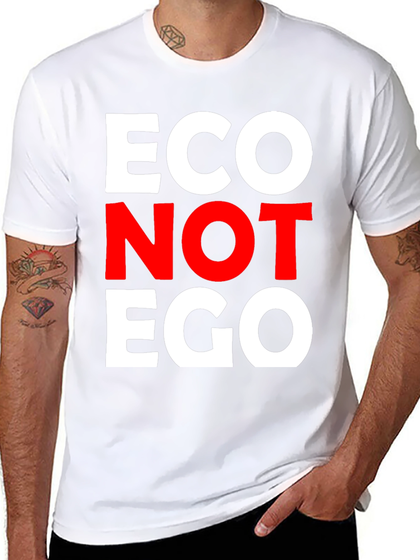 Eco Not Ego Graphic Tee - Conscious Style