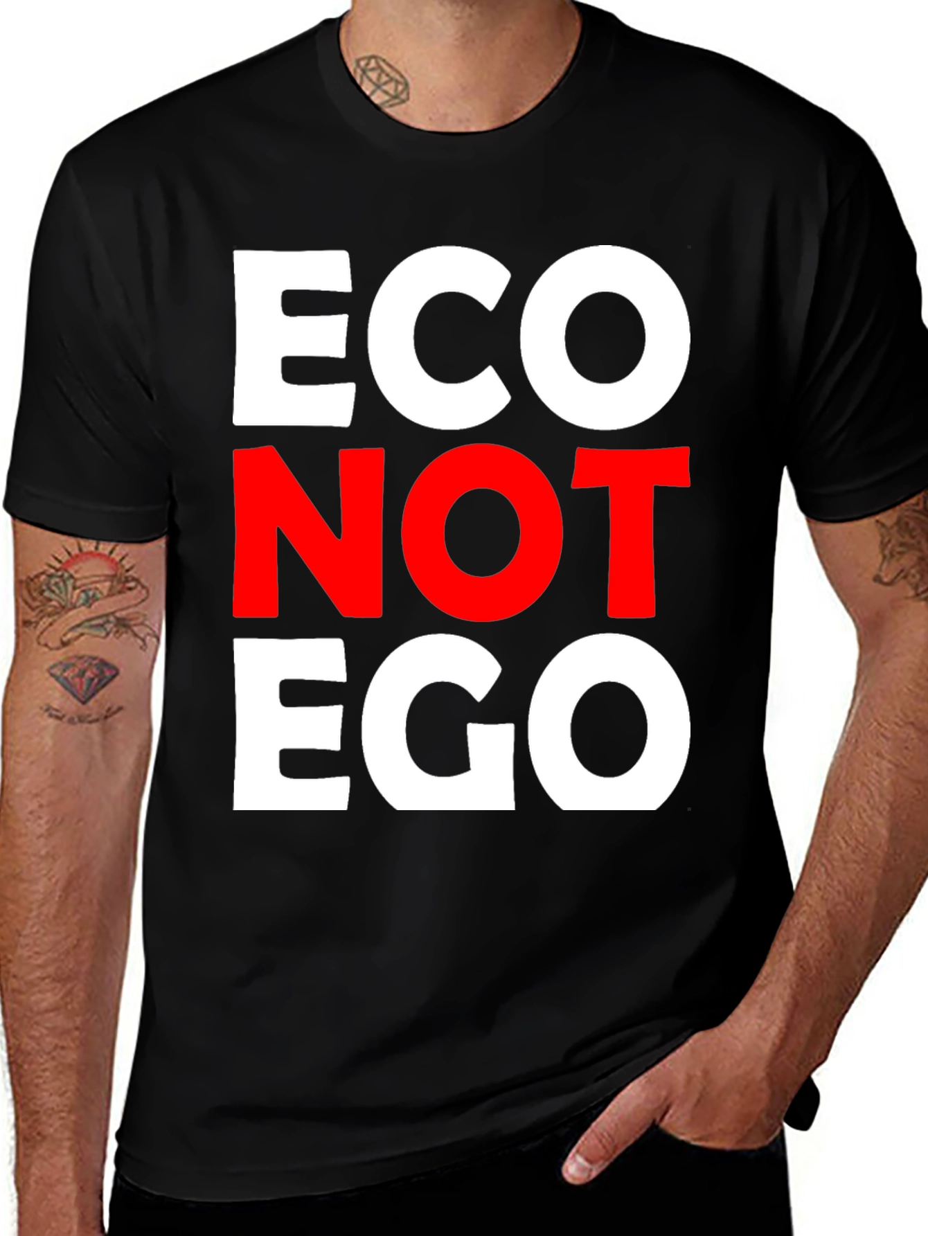 Eco Not Ego Graphic Tee - Conscious Style