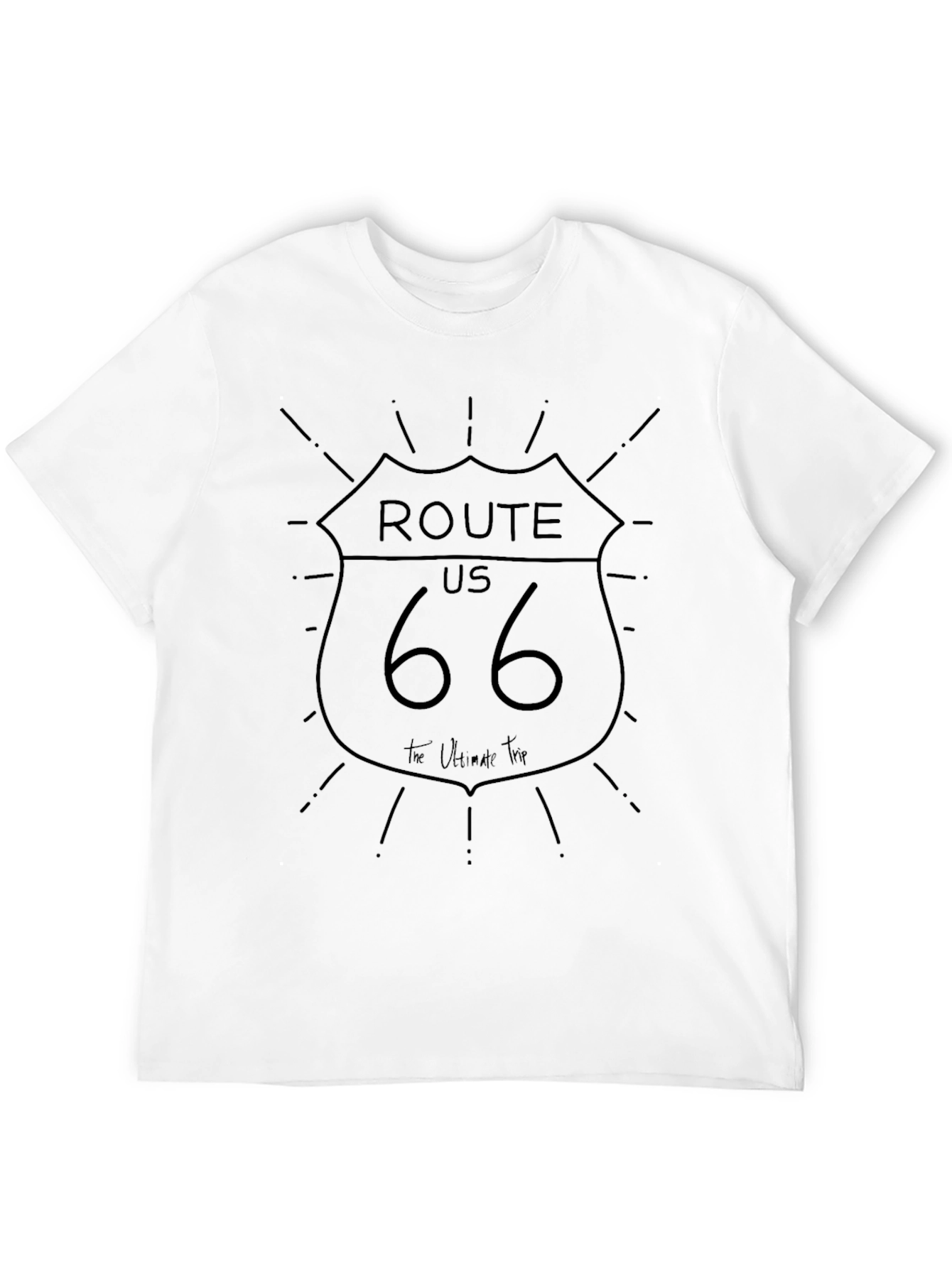 Route 66 Black Graphic Tee