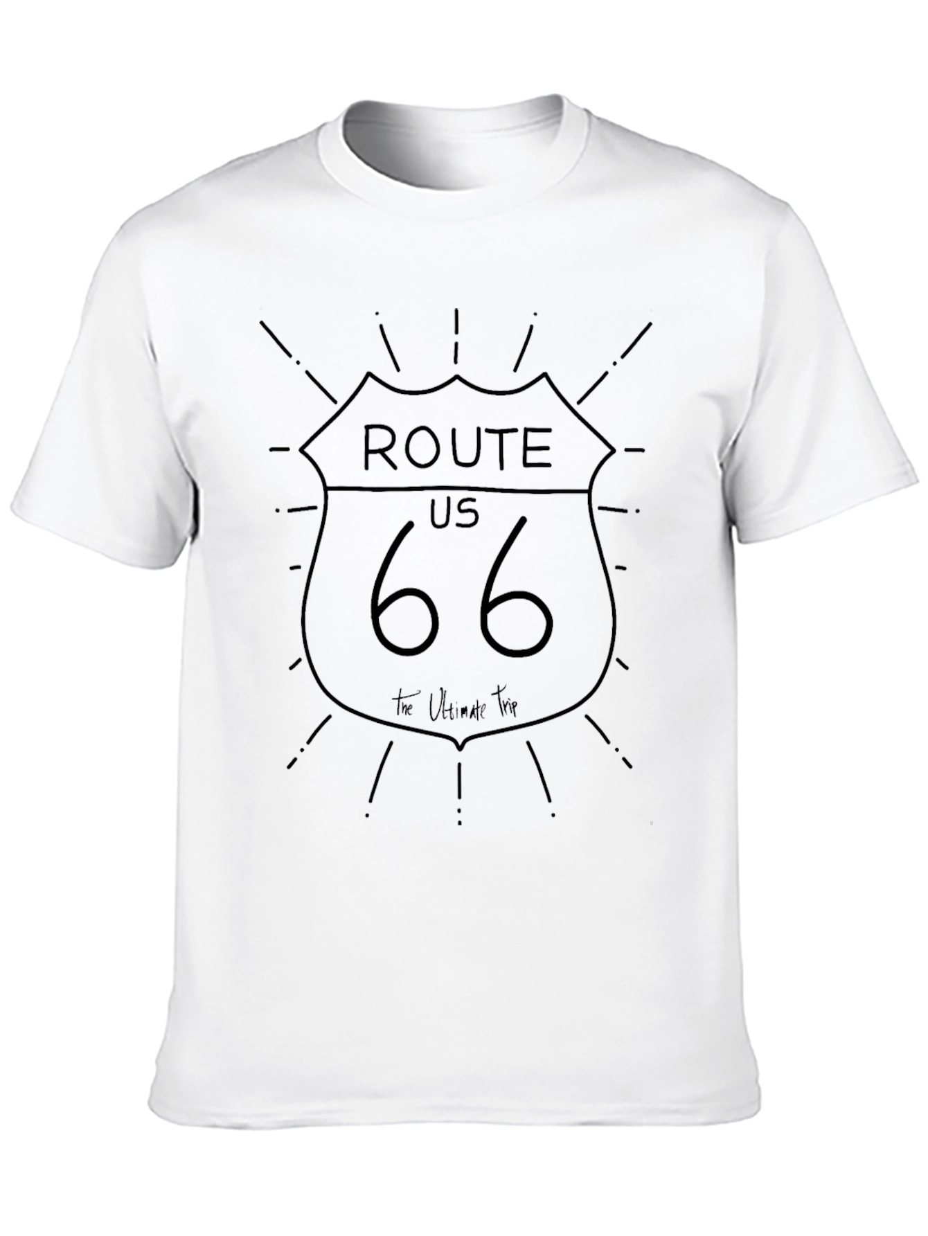 Route 66 Black Graphic Tee