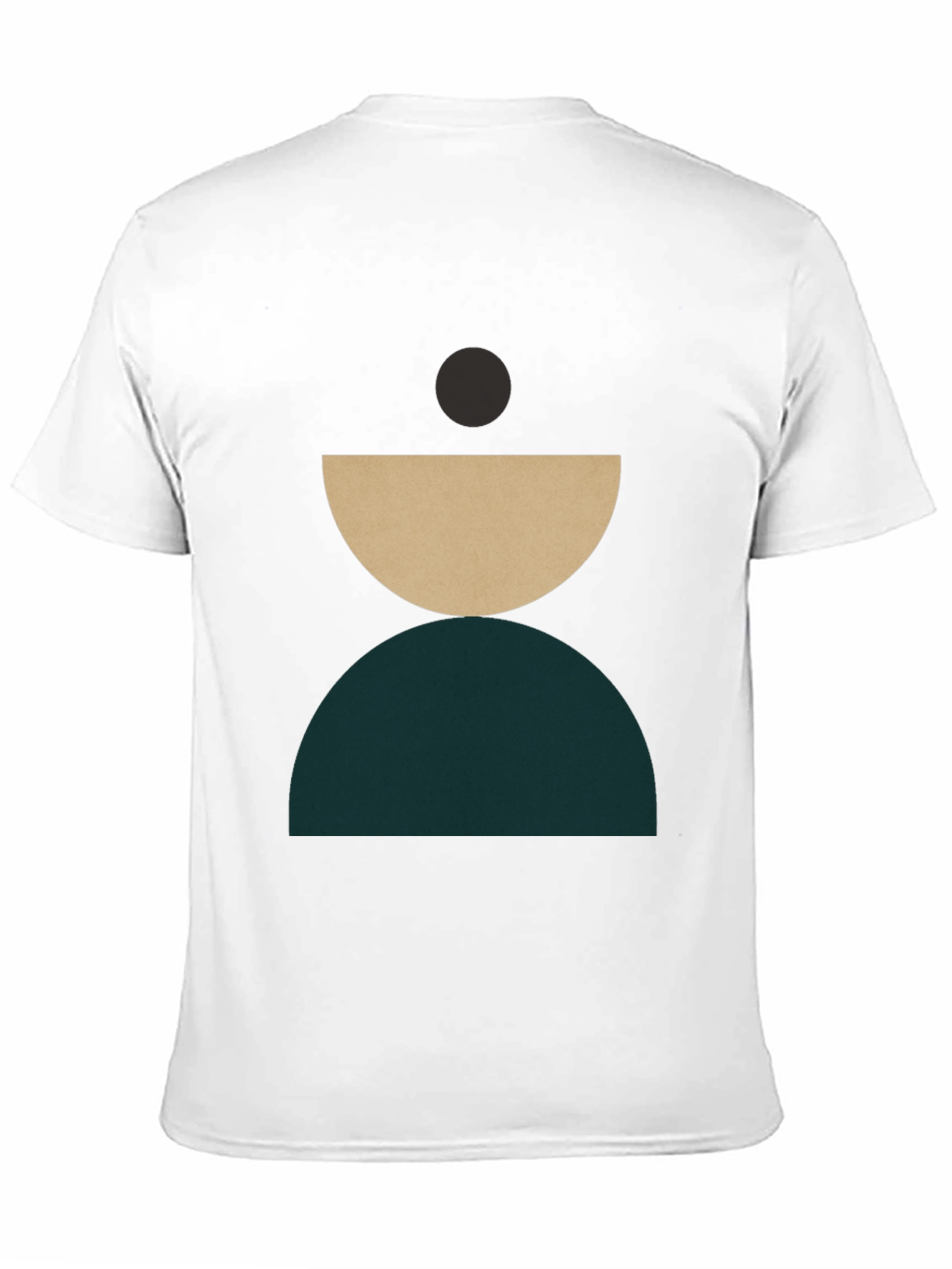 Modern Geometric Graphic T-Shirt - Stylish Crew Neck Tee