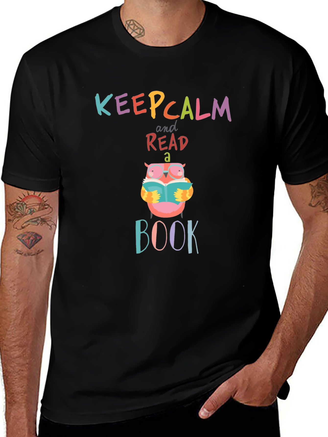 Keep Calm & Read a Book Owl T-Shirt