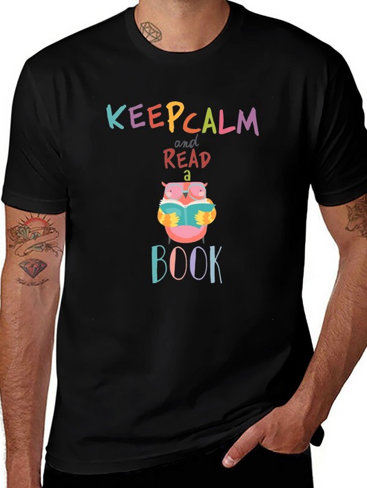 Keep Calm & Read a Book Owl T-Shirt