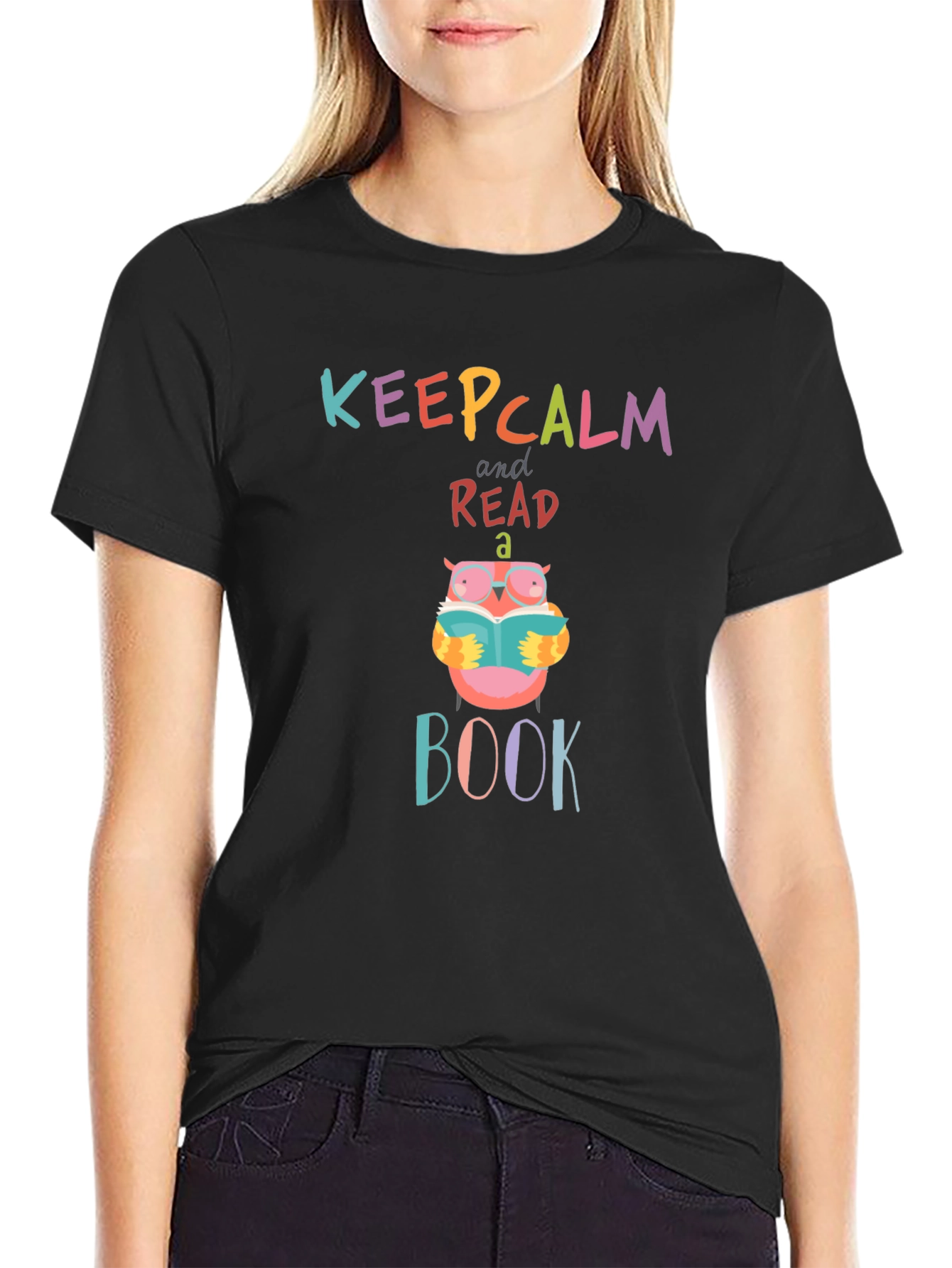 Keep Calm & Read a Book Owl T-Shirt