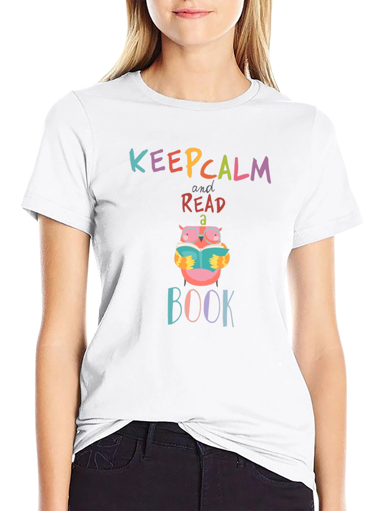 Keep Calm & Read a Book Owl T-Shirt