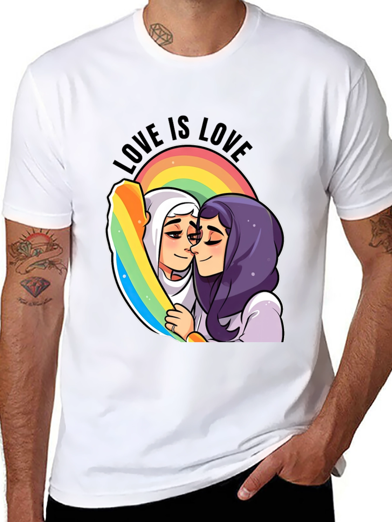 Love is Love Graphic Tee - LGBTQ+ Pride Shirt