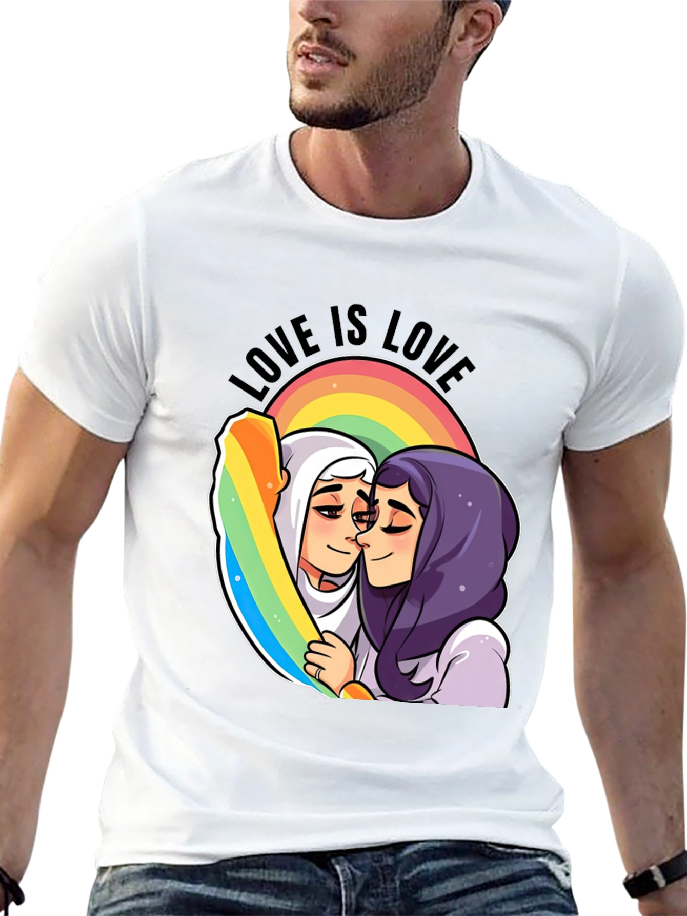 Love is Love Graphic Tee - LGBTQ+ Pride Shirt