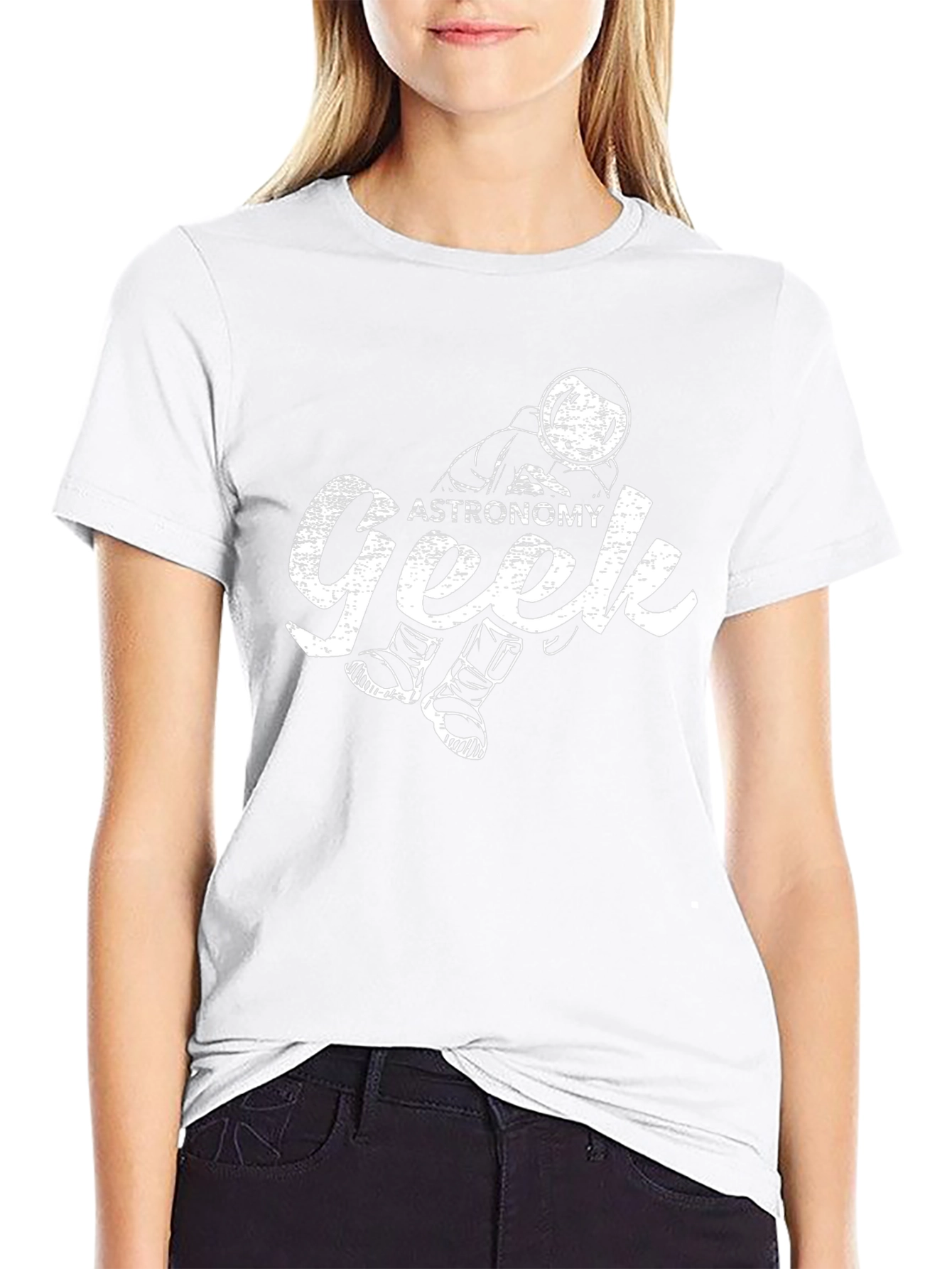 Astronomy Geek Graphic T-Shirt - Unisex Black Tee