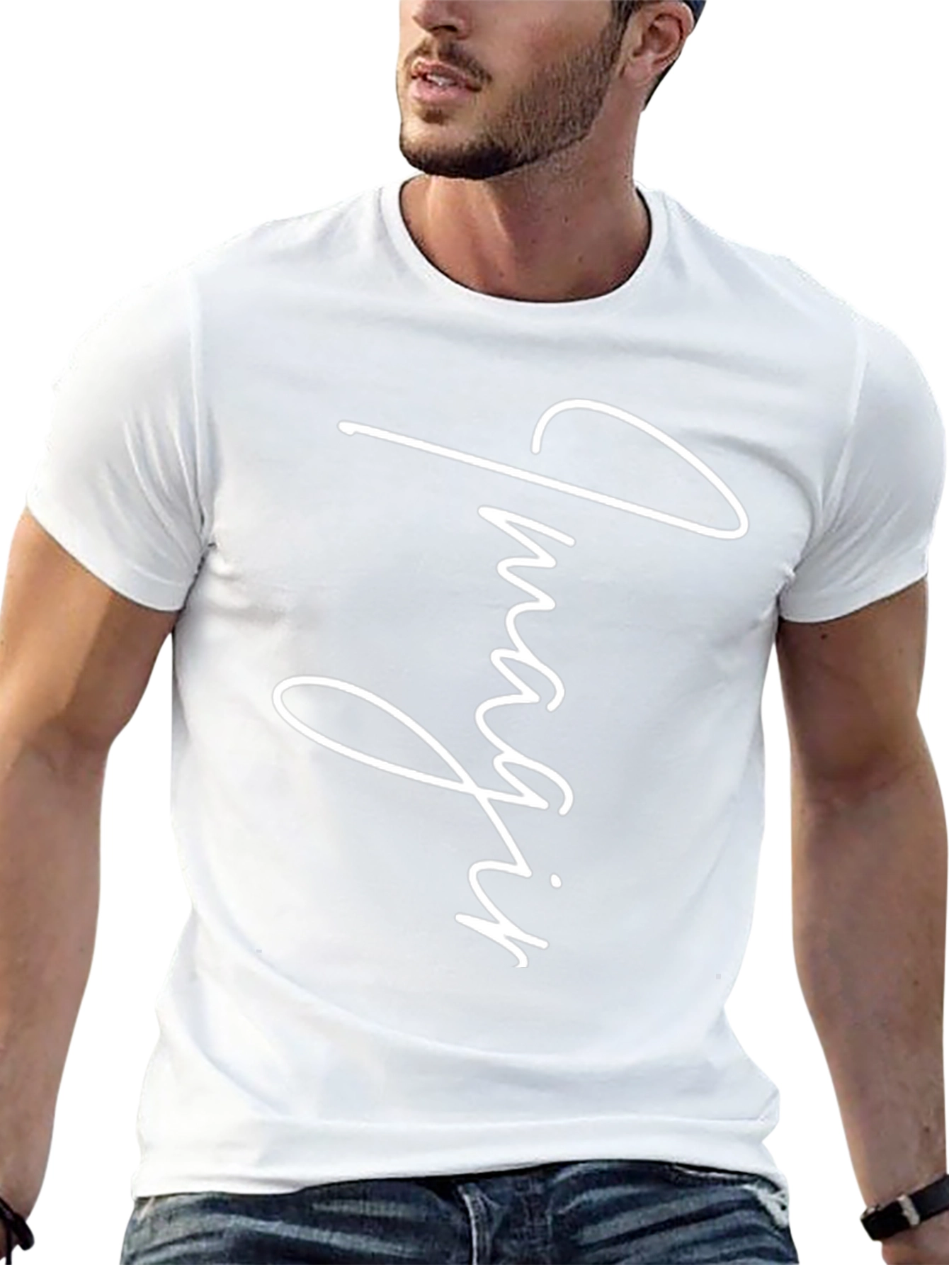 Imagine Graphic Print Black T-Shirt