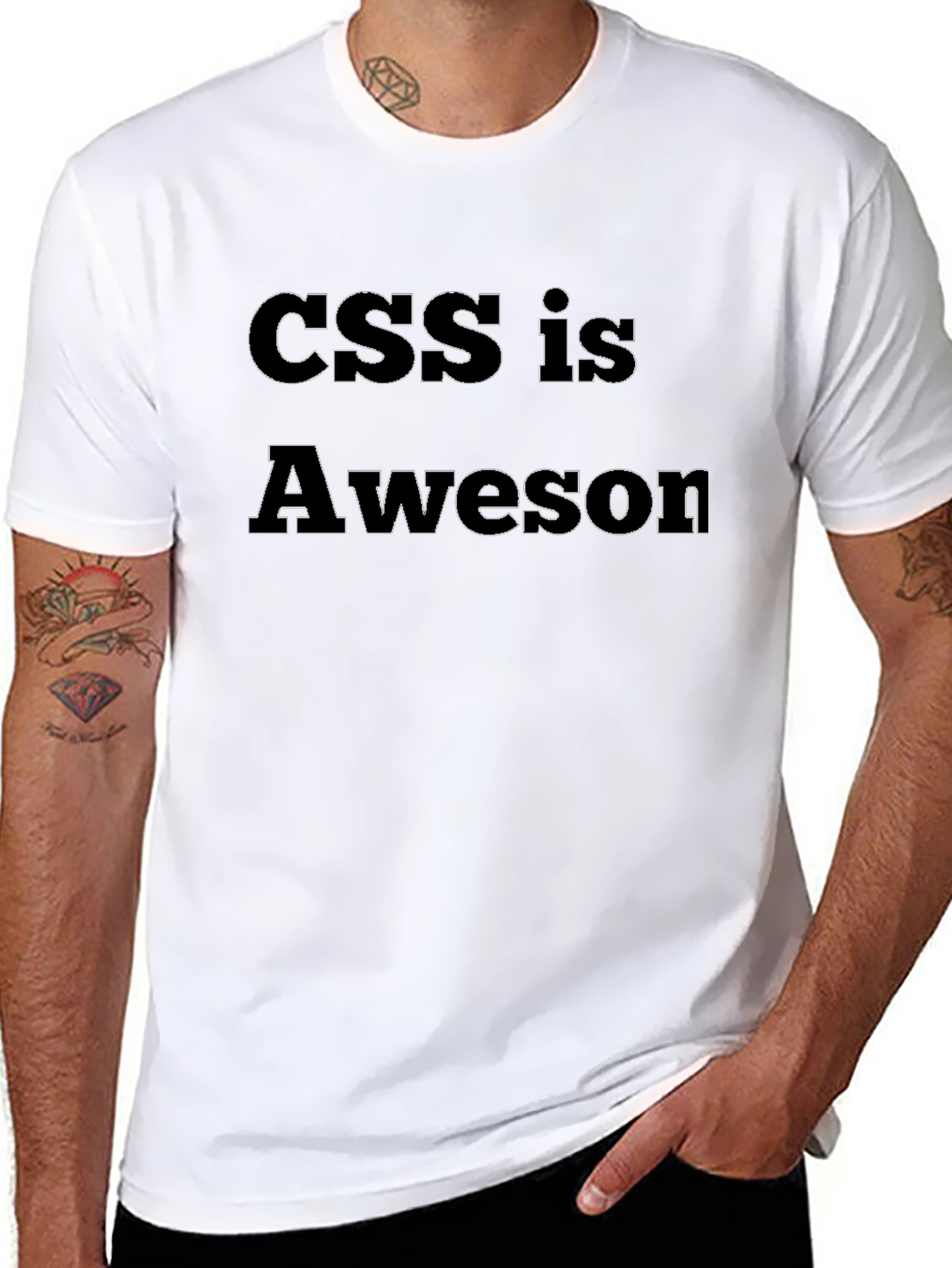 CSS is Awesome - Black Graphic Tee
