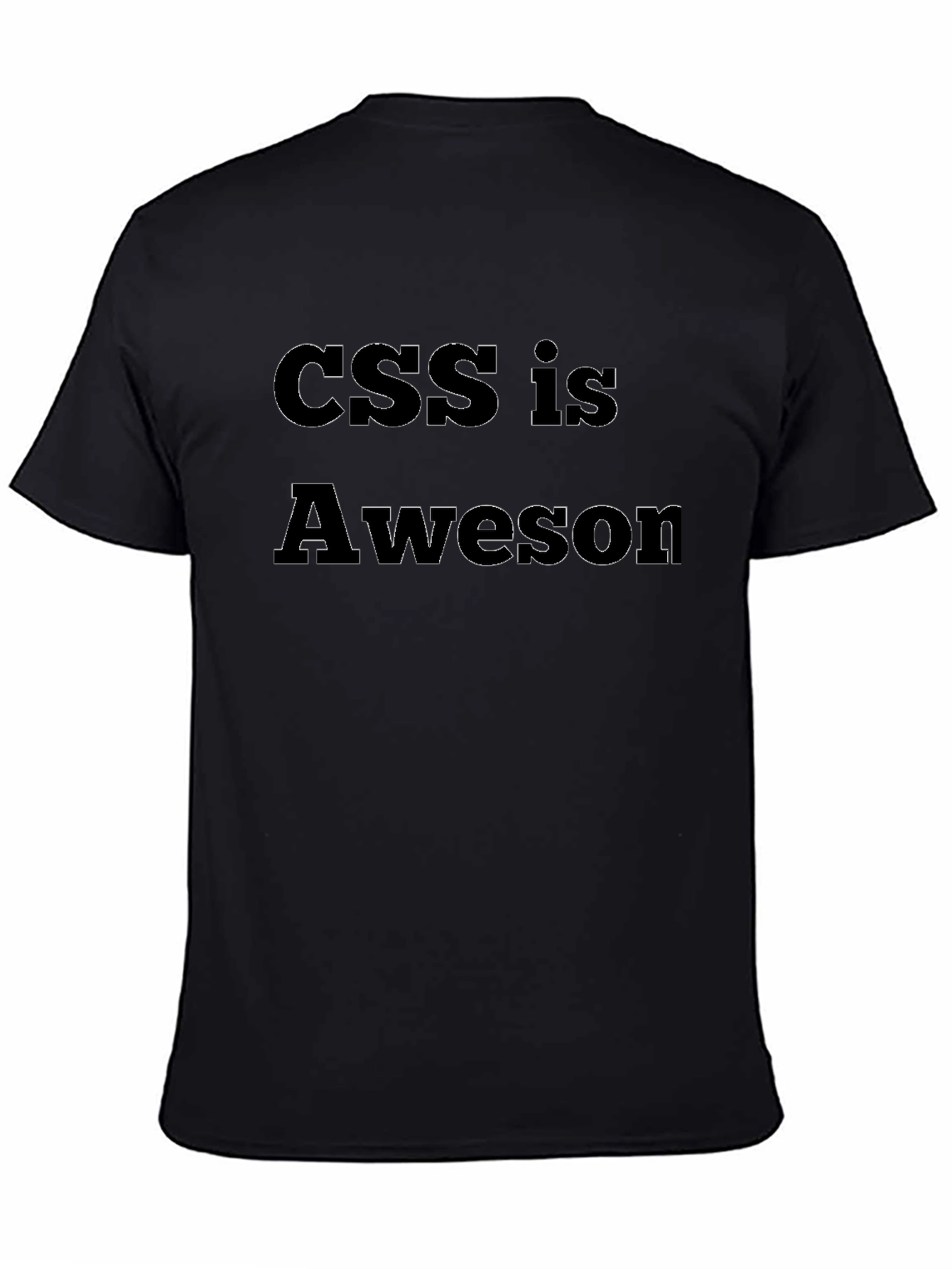 CSS is Awesome - Black Graphic Tee
