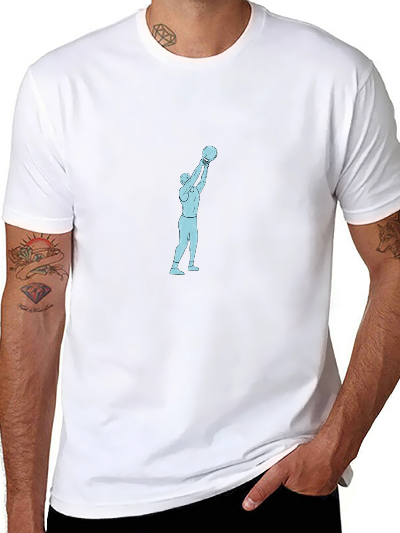 Basketball Player Graphic Black T-Shirt