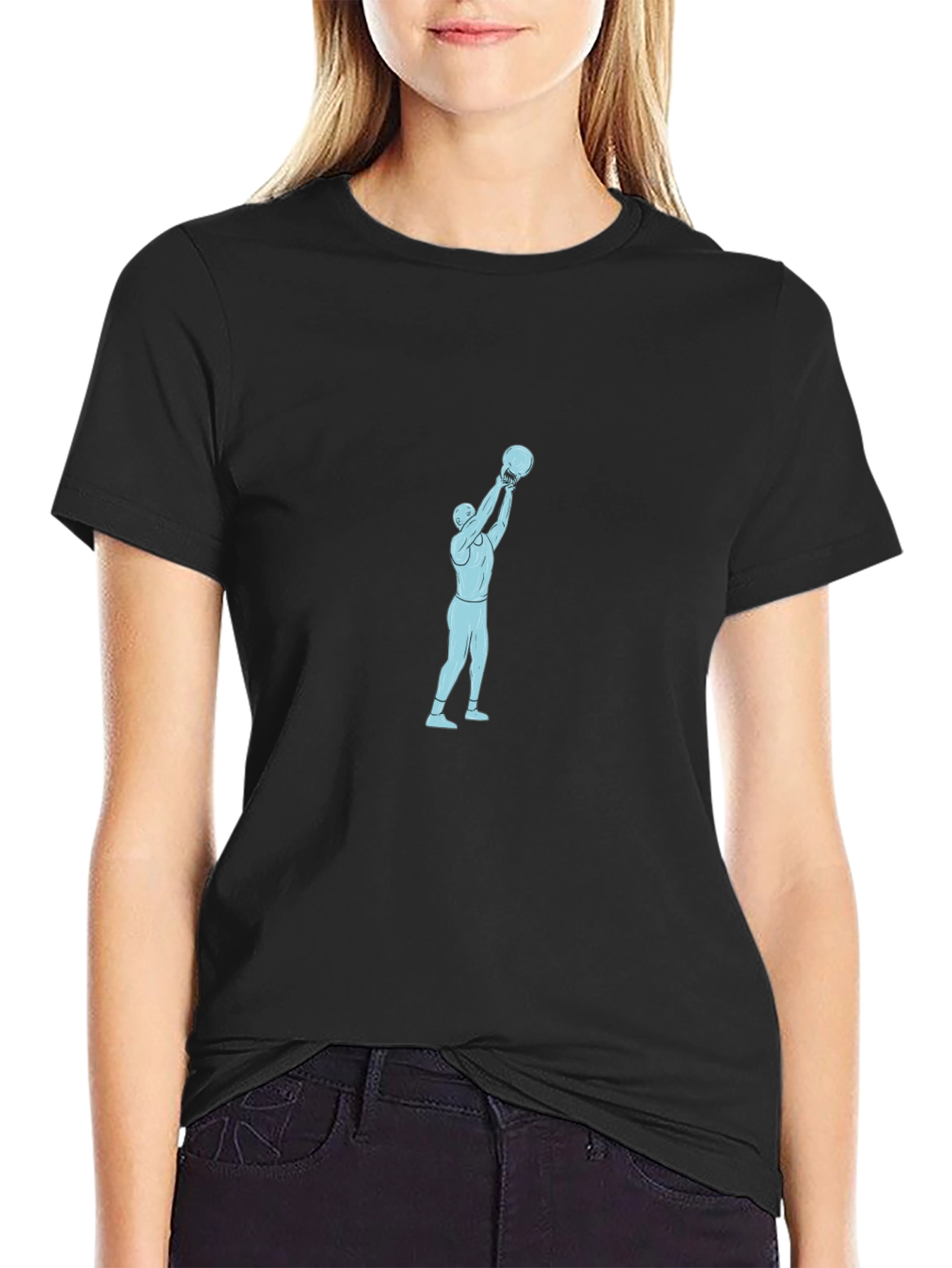Basketball Player Graphic Black T-Shirt