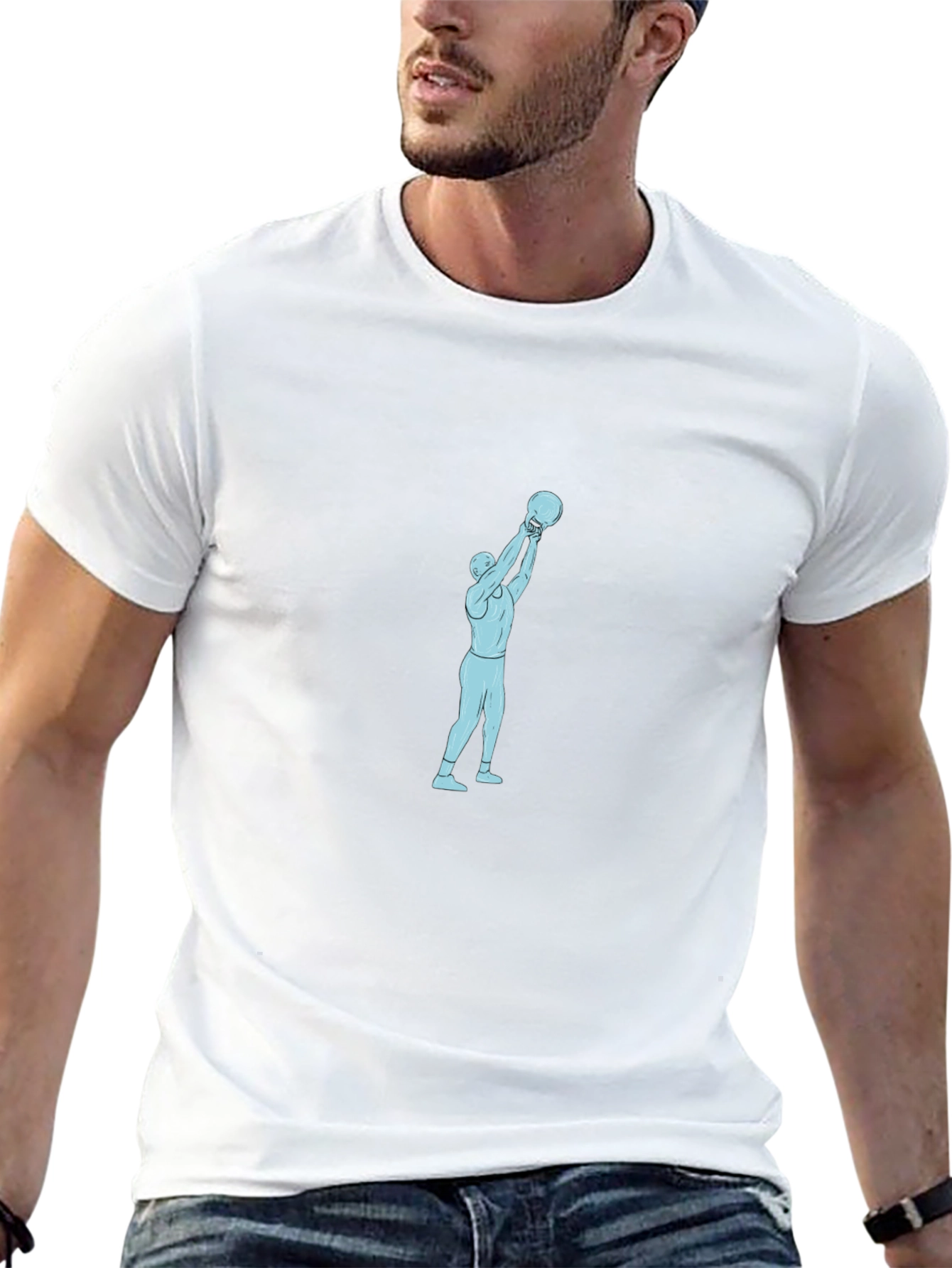 Basketball Player Graphic Black T-Shirt