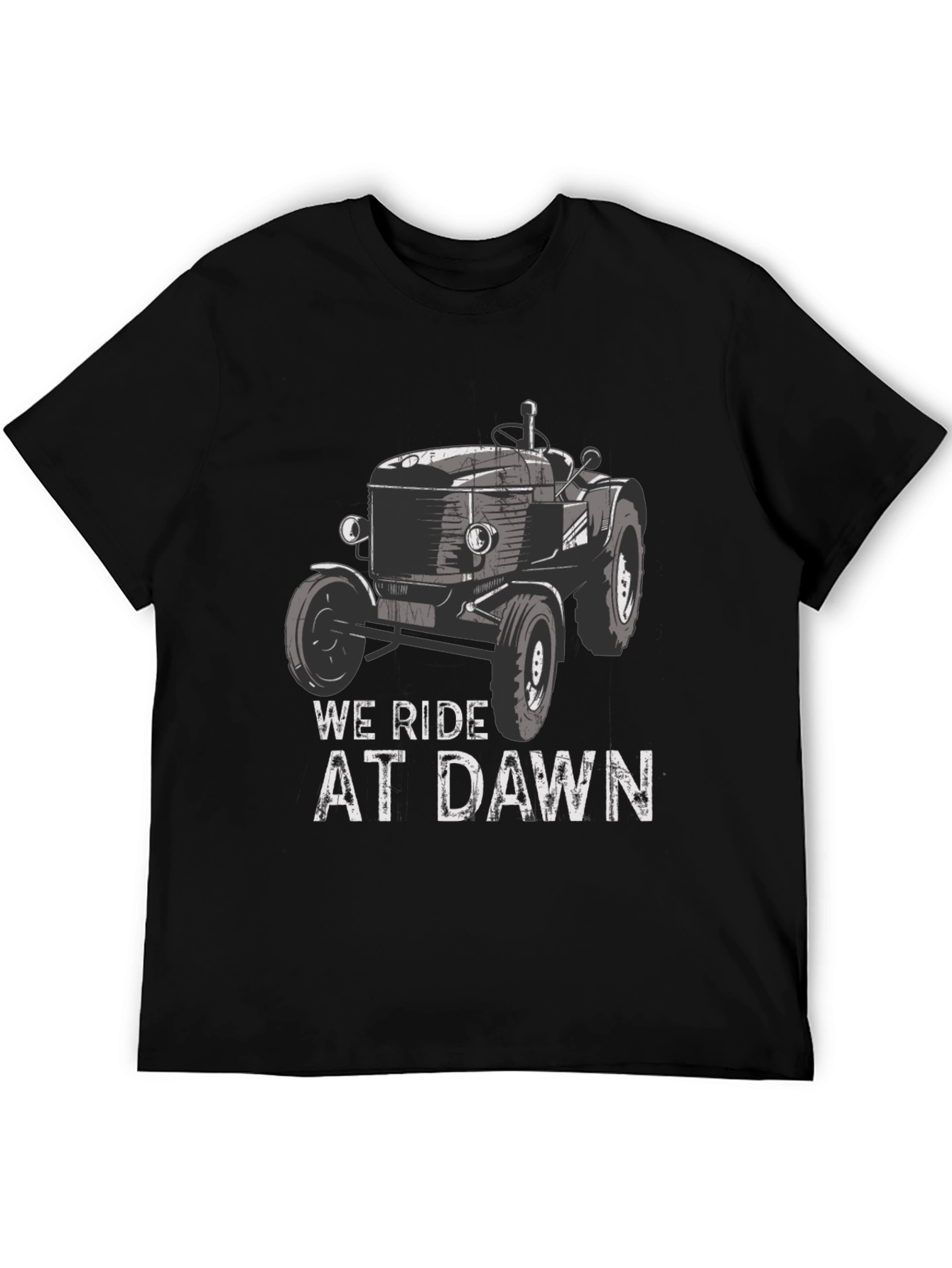 We Ride at Dawn Tractor Graphic Tee