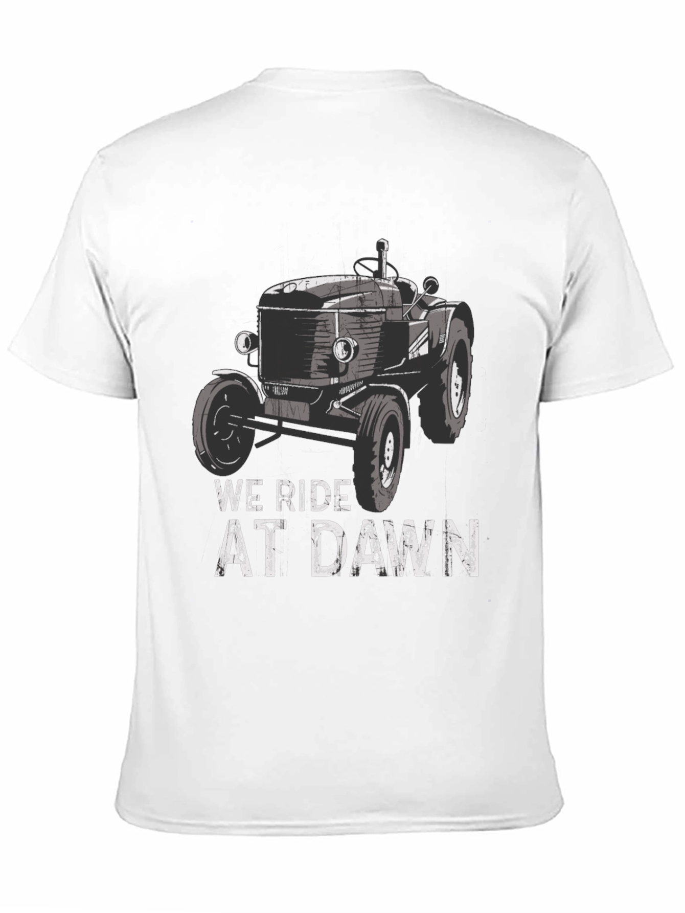 We Ride at Dawn Tractor Graphic Tee