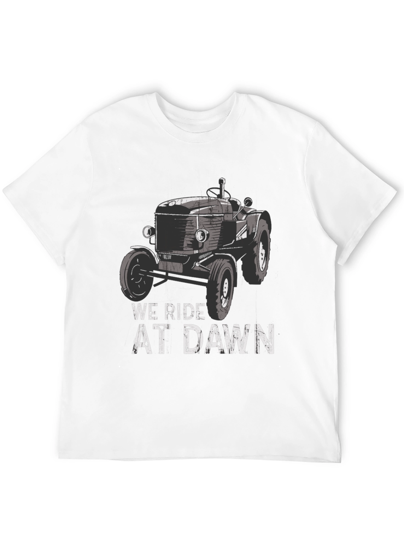 We Ride at Dawn Tractor Graphic Tee
