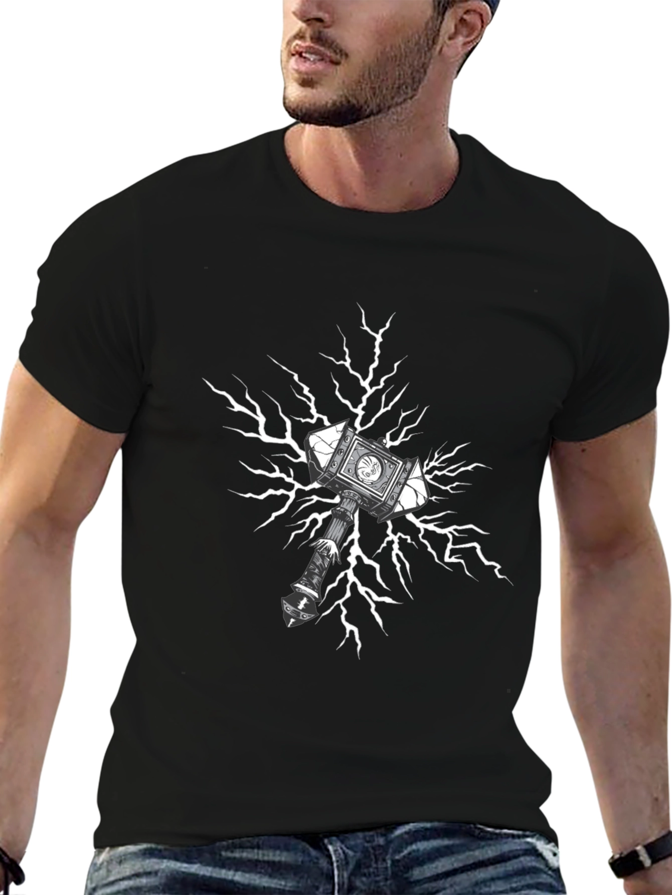Black Hammer Lightning Graphic Tee