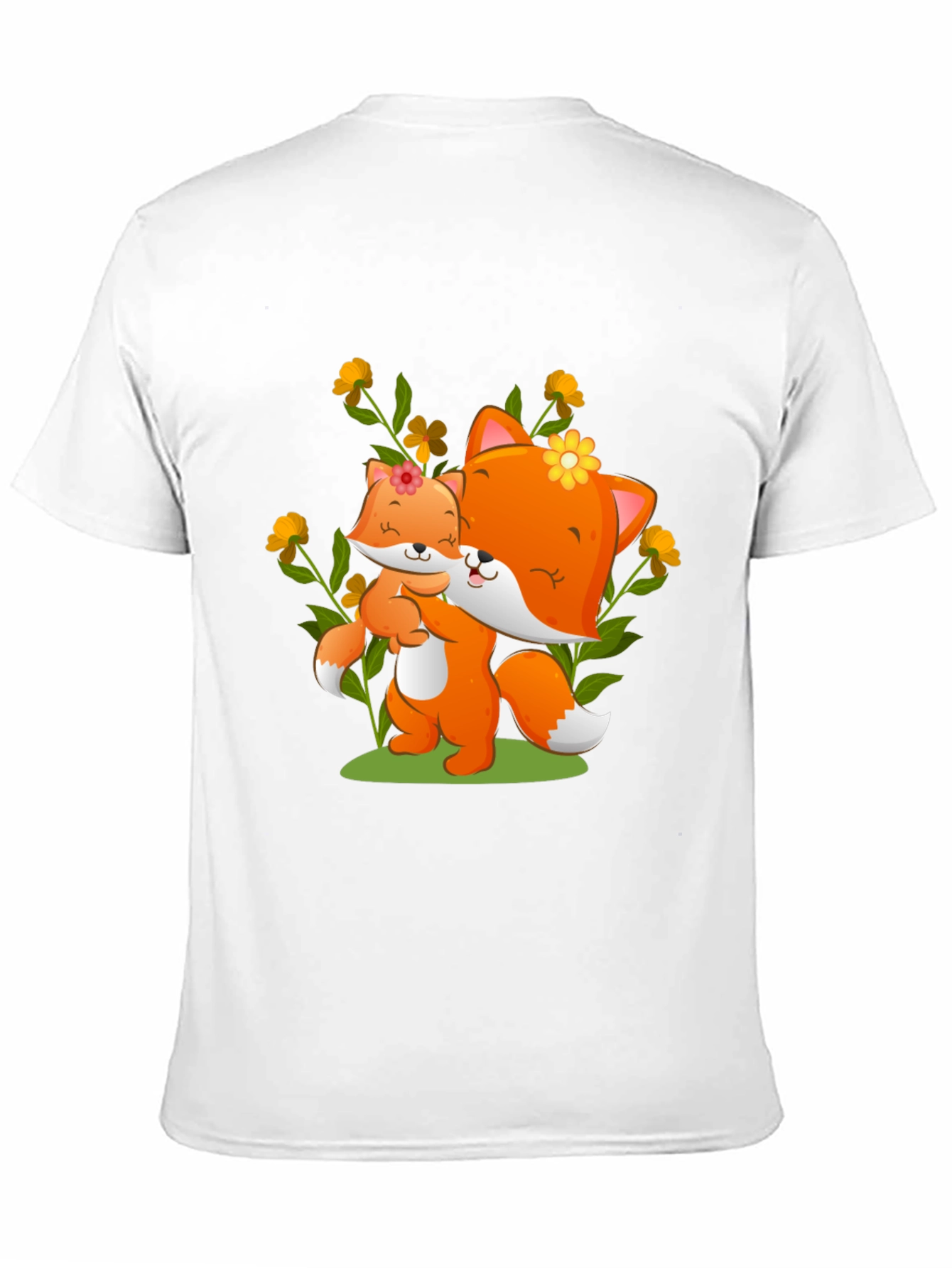 Cute Fox & Cub Graphic Tee