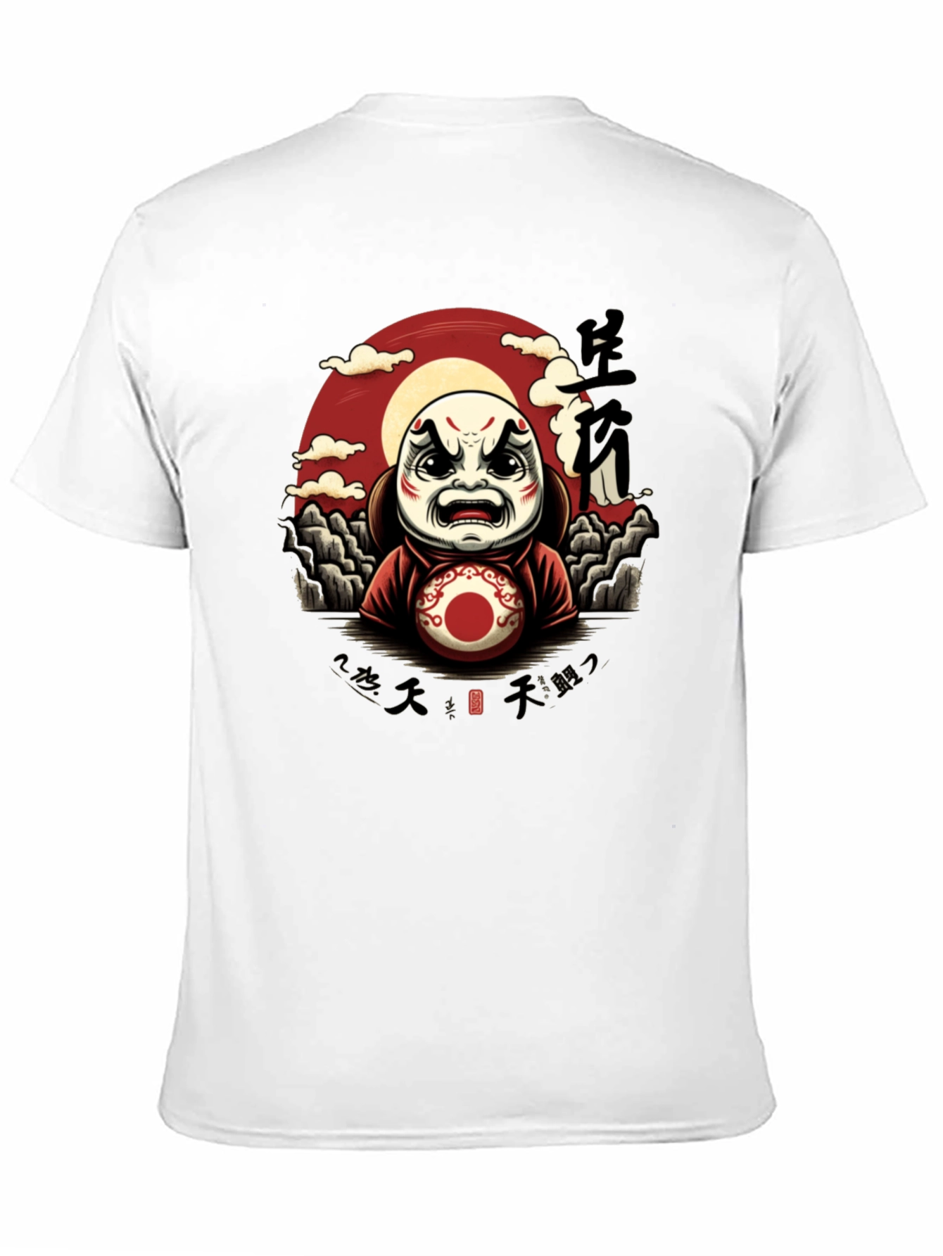 Japanese Daruma Doll Graphic T-Shirt - Unique Design